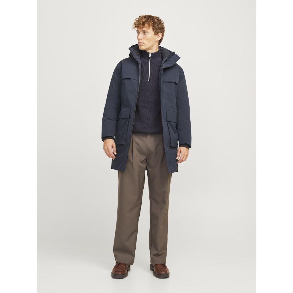 JACK & JONES Pūkinis paltas vyrams, Mėlyna, Wave parka 3