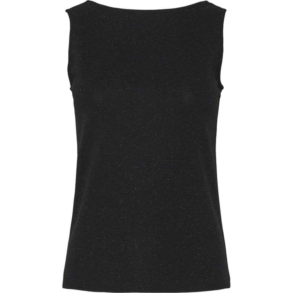 PIECES Marškiniai be rankovių moterims, Juoda, Paige reversible top 3