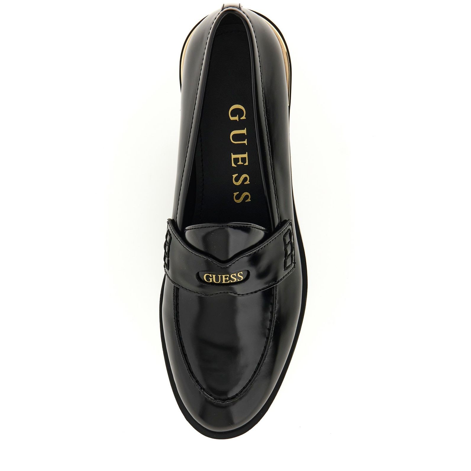GUESS Loaferiai moterims, Juoda, Kaine loafers 4