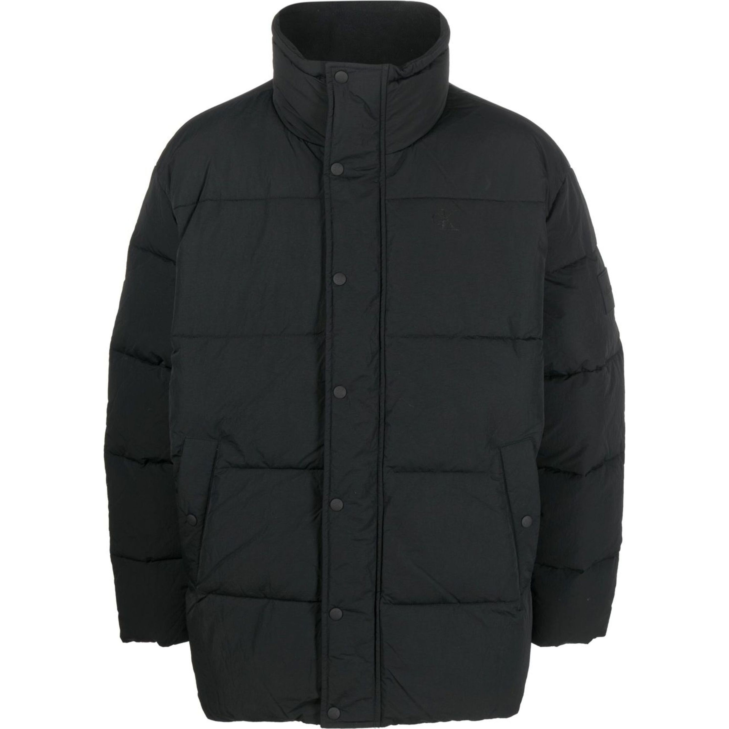 CALVIN KLEIN JEANS Pūkinė striukė vyrams, Juoda, Badge oversized puffer 1