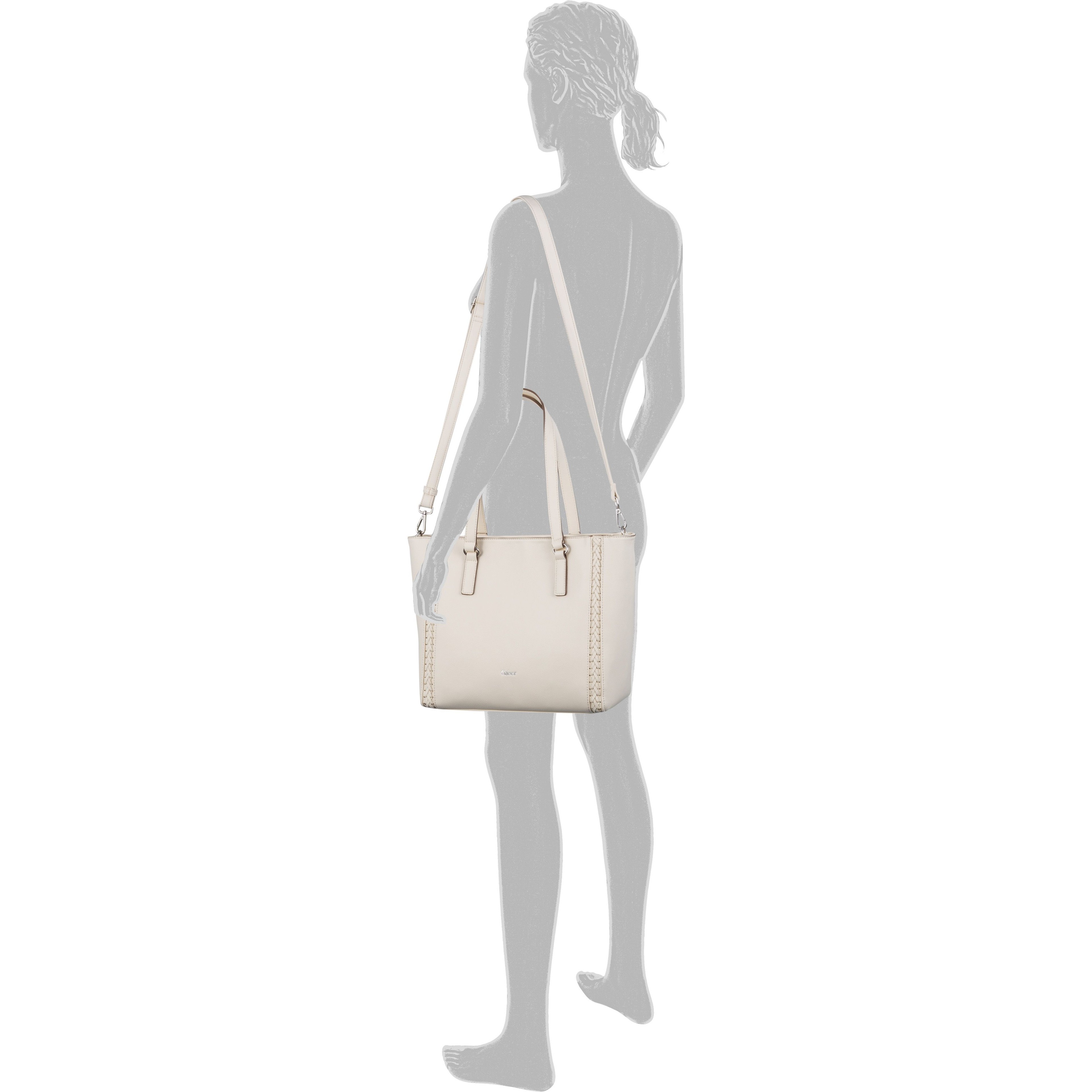 GABOR Pirkinių krepšys moterims, Balta, Jolene tote bag 4