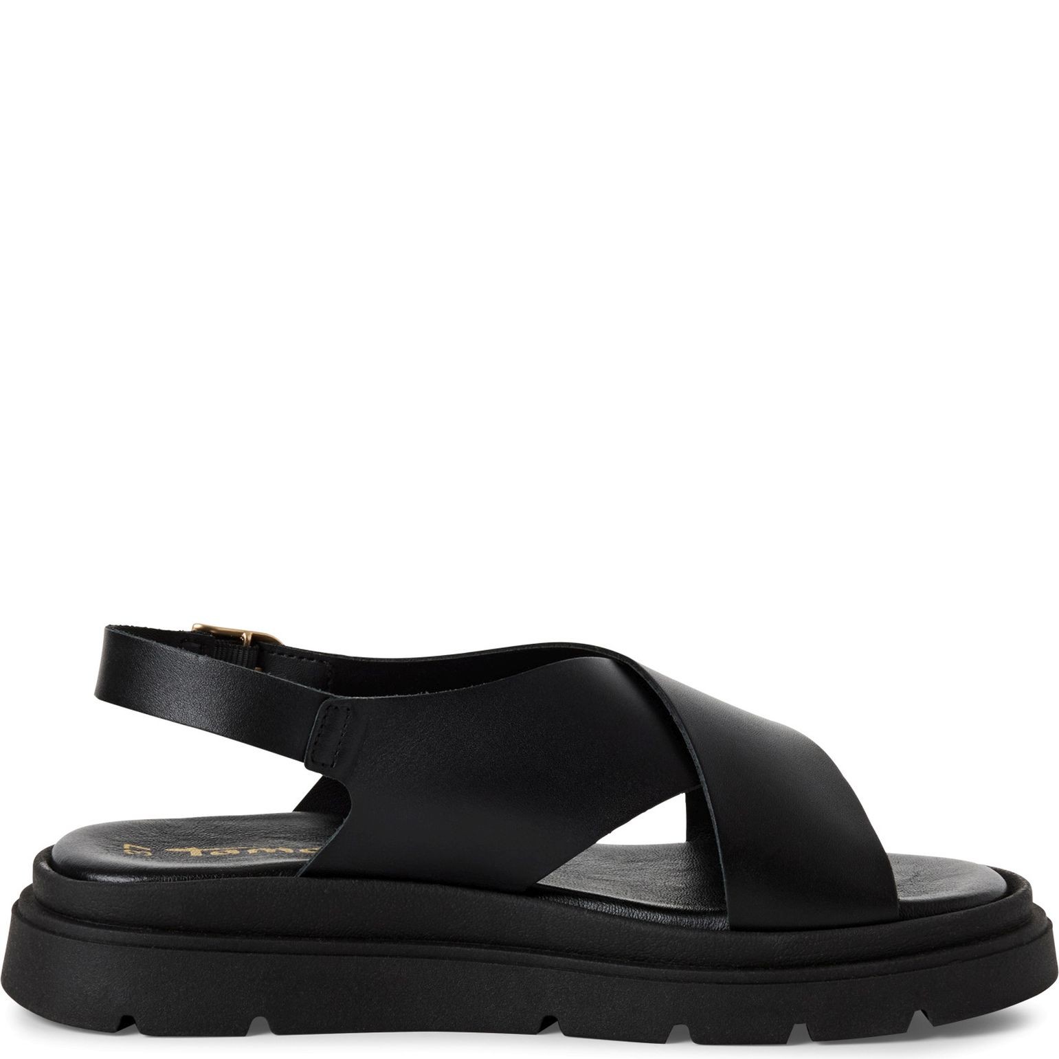 TAMARIS Basutės moterims, Juoda, Wedge/plat sand 3