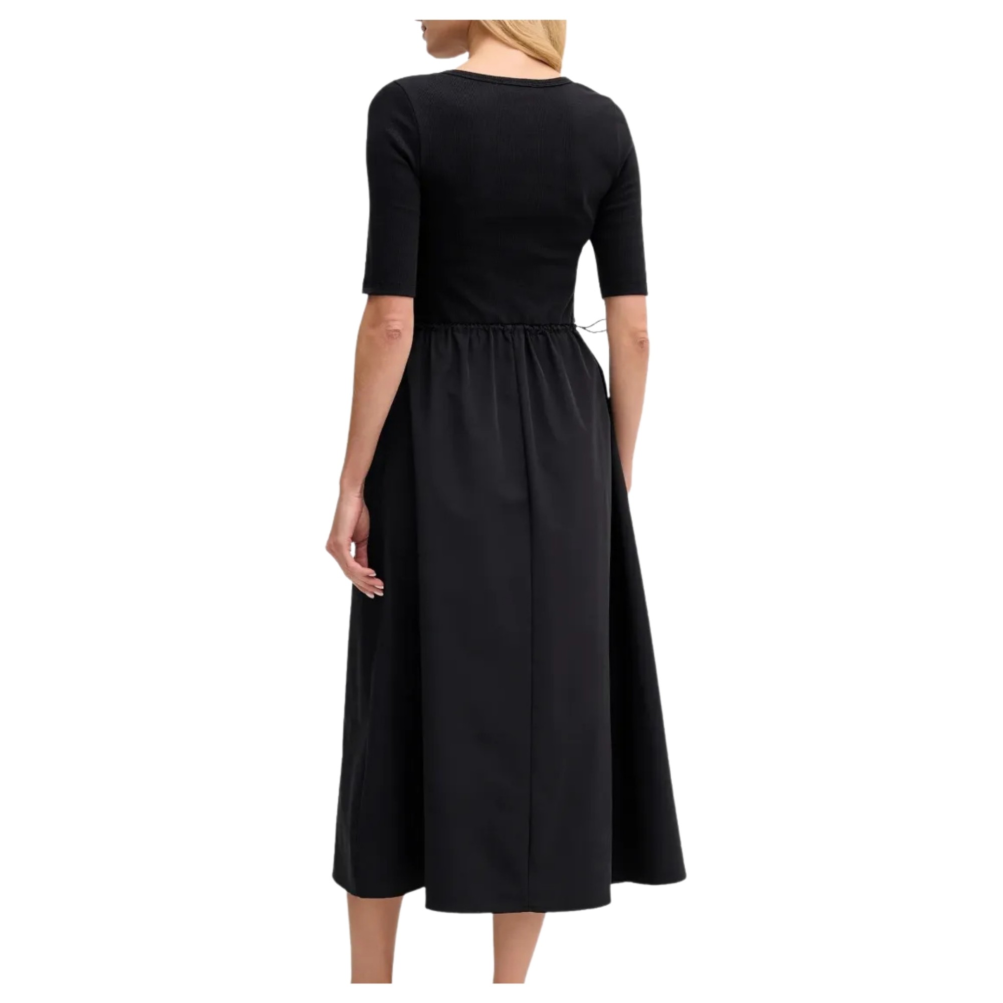 DKNY Midi suknelė moterims, Juoda, Ballet sleeve dress 3