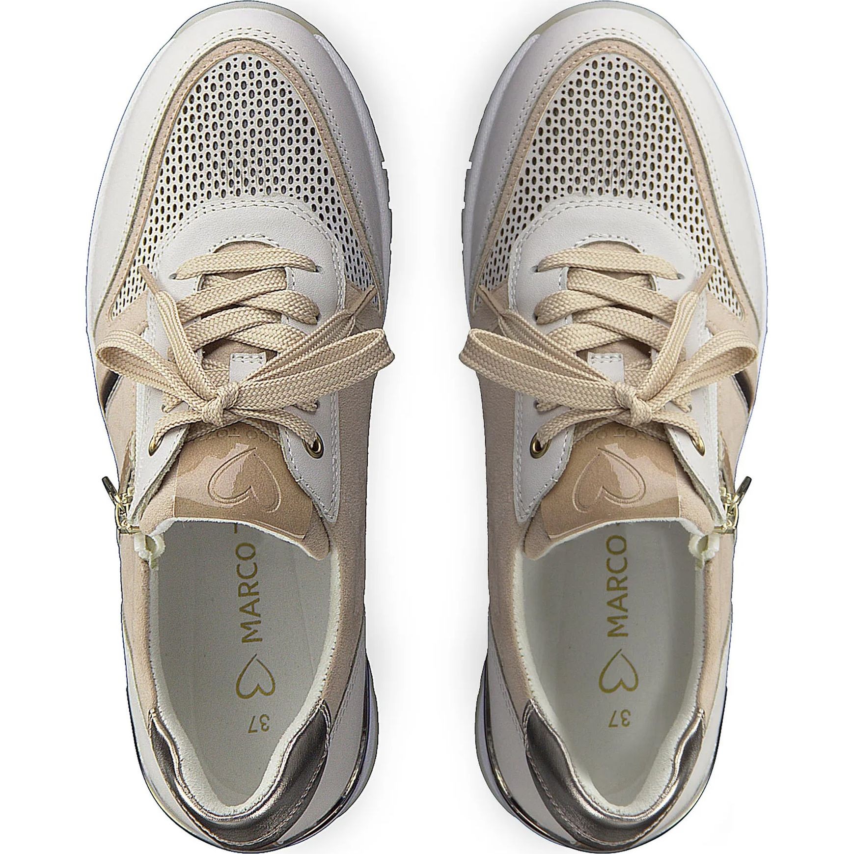 MARCO TOZZI Laisvalaikio bateliai moterims, Smėlio, LEISURE 4