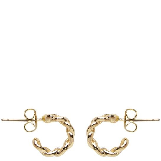 PIECES Auskarai moterims, Geltona, PCMUMMA HOOP EARRINGS