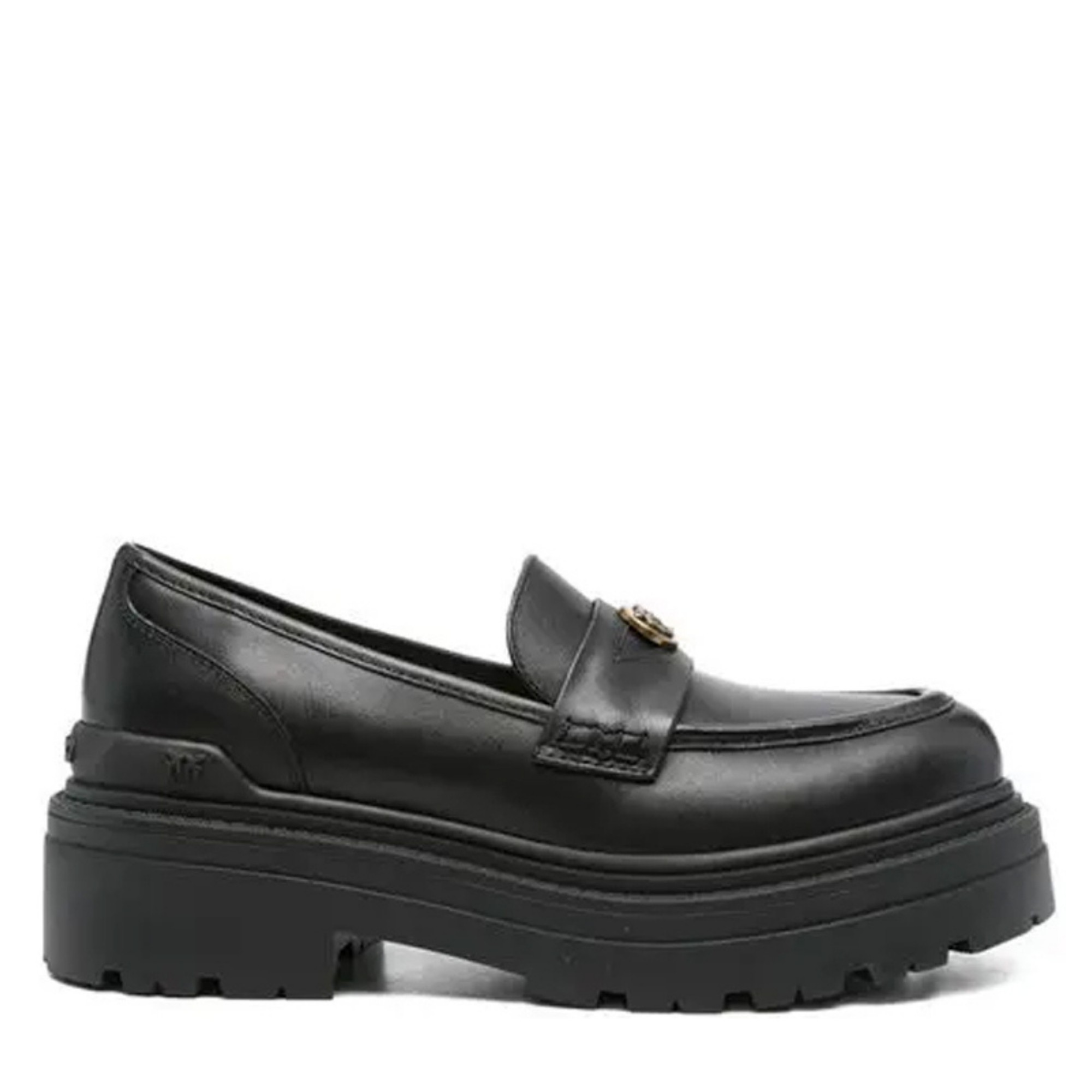 PINKO Mokasinai moterims, Juoda, Mia 24 - mocassino calf leathe