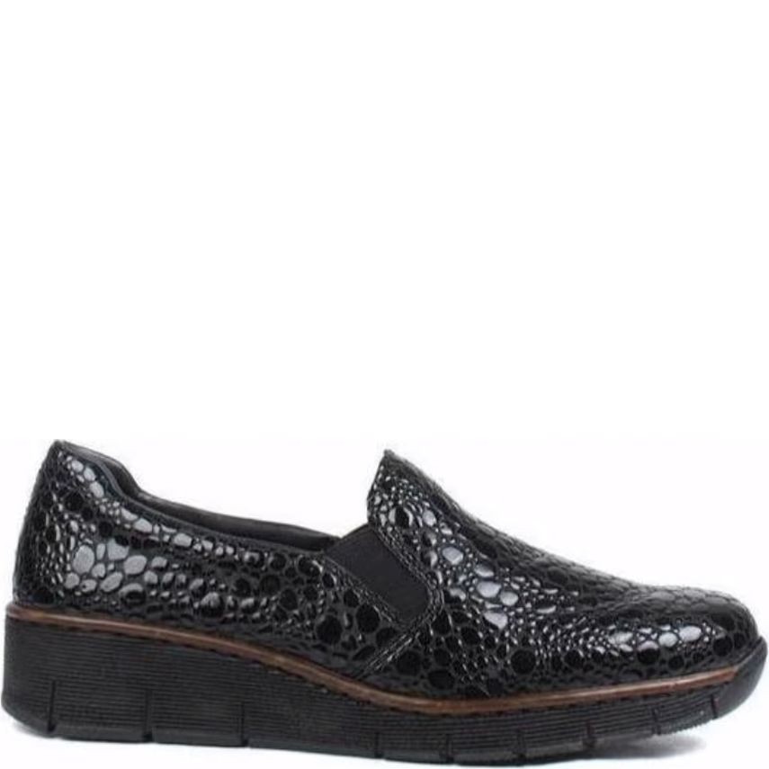 RIEKER Bateliai - moterims, Juoda 2