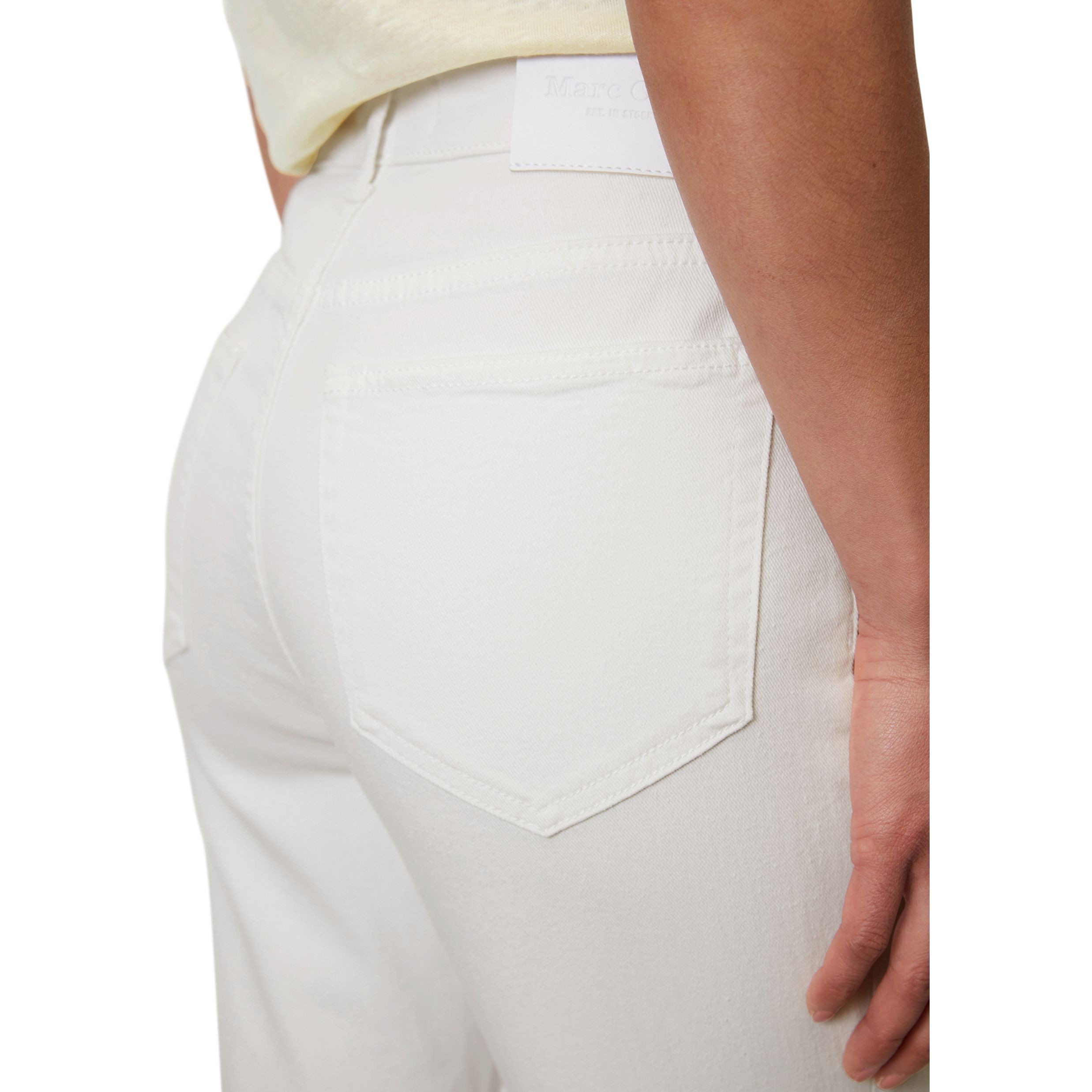MARC O'POLO Platėjantys džinsai moterims, Balta 4