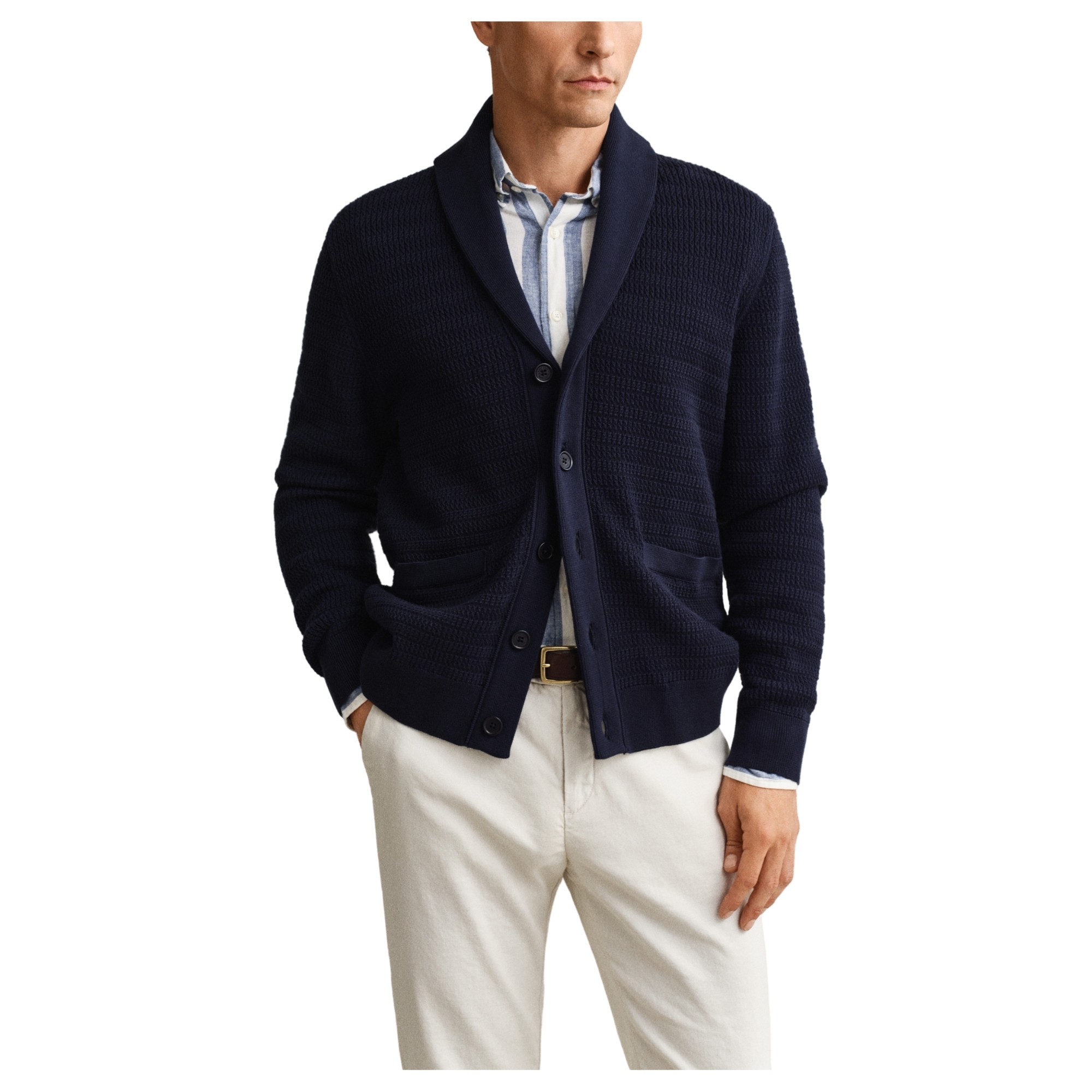 GANT Kardiganas vyrams, Mėlyna, 8030295-433 Cardigans 3