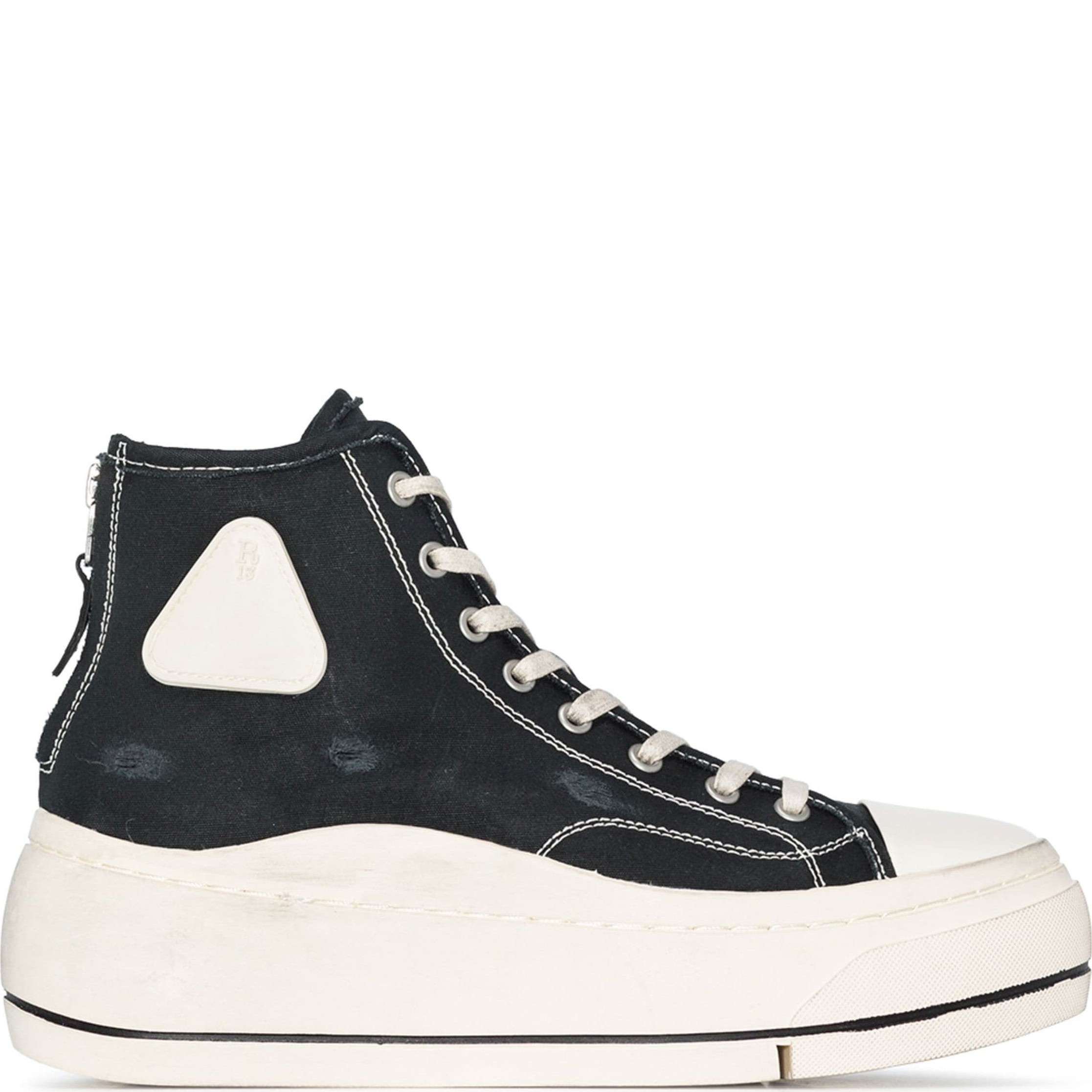 R13 Sportiniai bateliai moterims, Juoda, High top sneaker 1