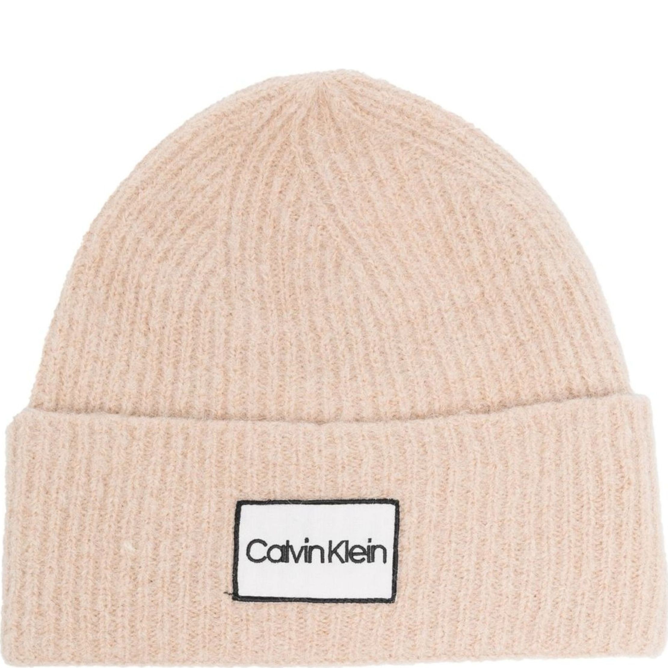 CALVIN KLEIN Kepurė moterims, Smėlio, LUX WOOL BEANIE 1