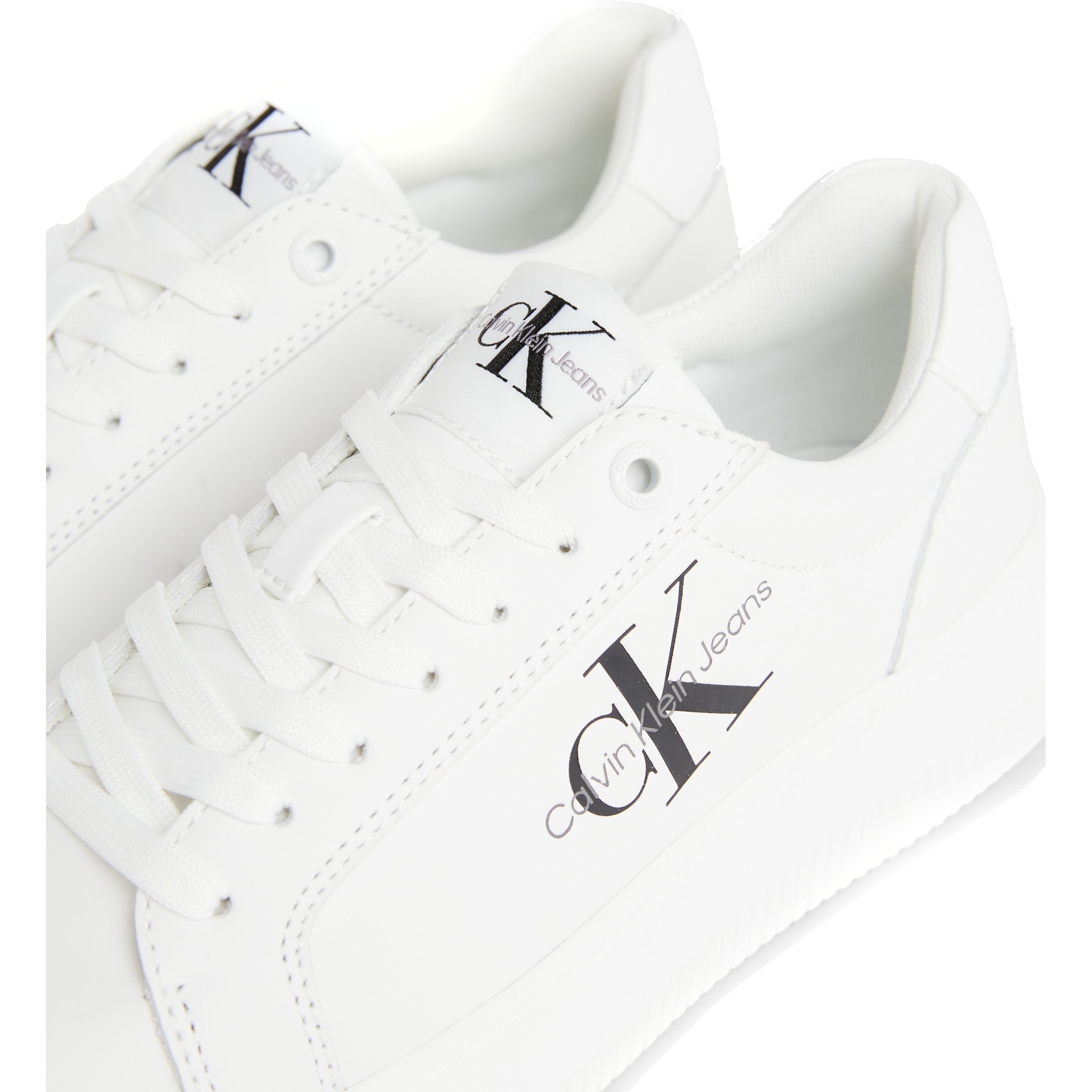 CALVIN KLEIN JEANS Sportiniai bateliai moterims, Balta, Chunky cupsole mono sport shoe 7