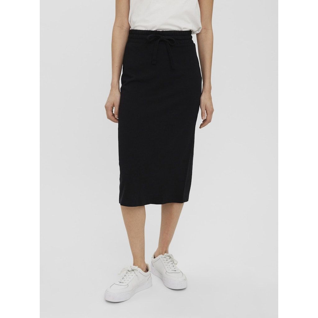 VERO MODA Maxi sijonas moterims, Juoda, VMRENEW HW CALF SKIRT 4