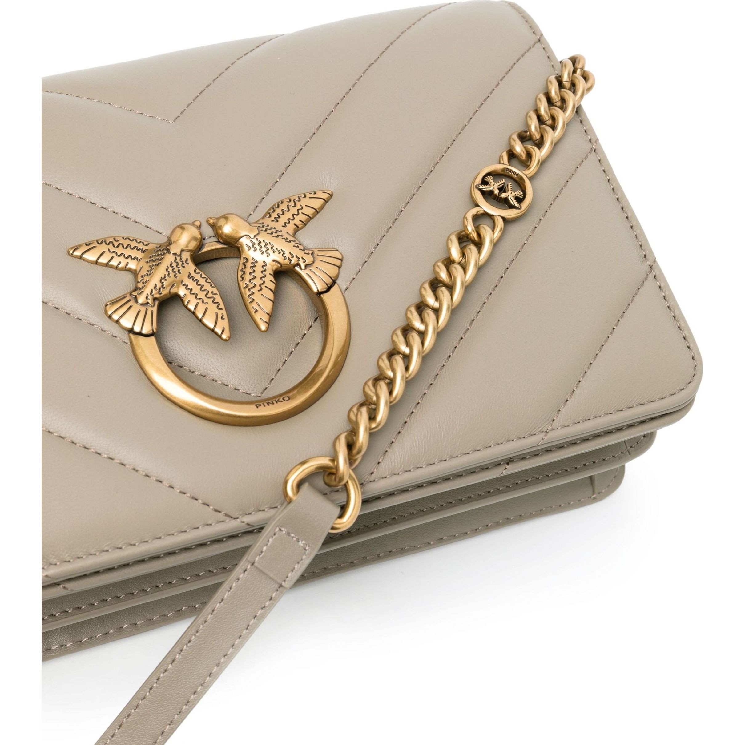 PINKO Rankinė per petį moterims, Kūno, Classic love shoulder bag 3