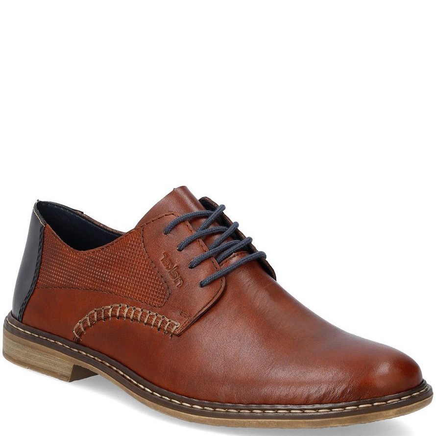 RIEKER Klasikiniai batai vyrams, Ruda, FORMAL 1