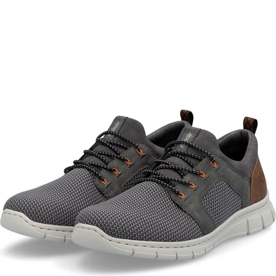 RIEKER Laisvalaikio bateliai vyrams, Pilka, Slipper 7