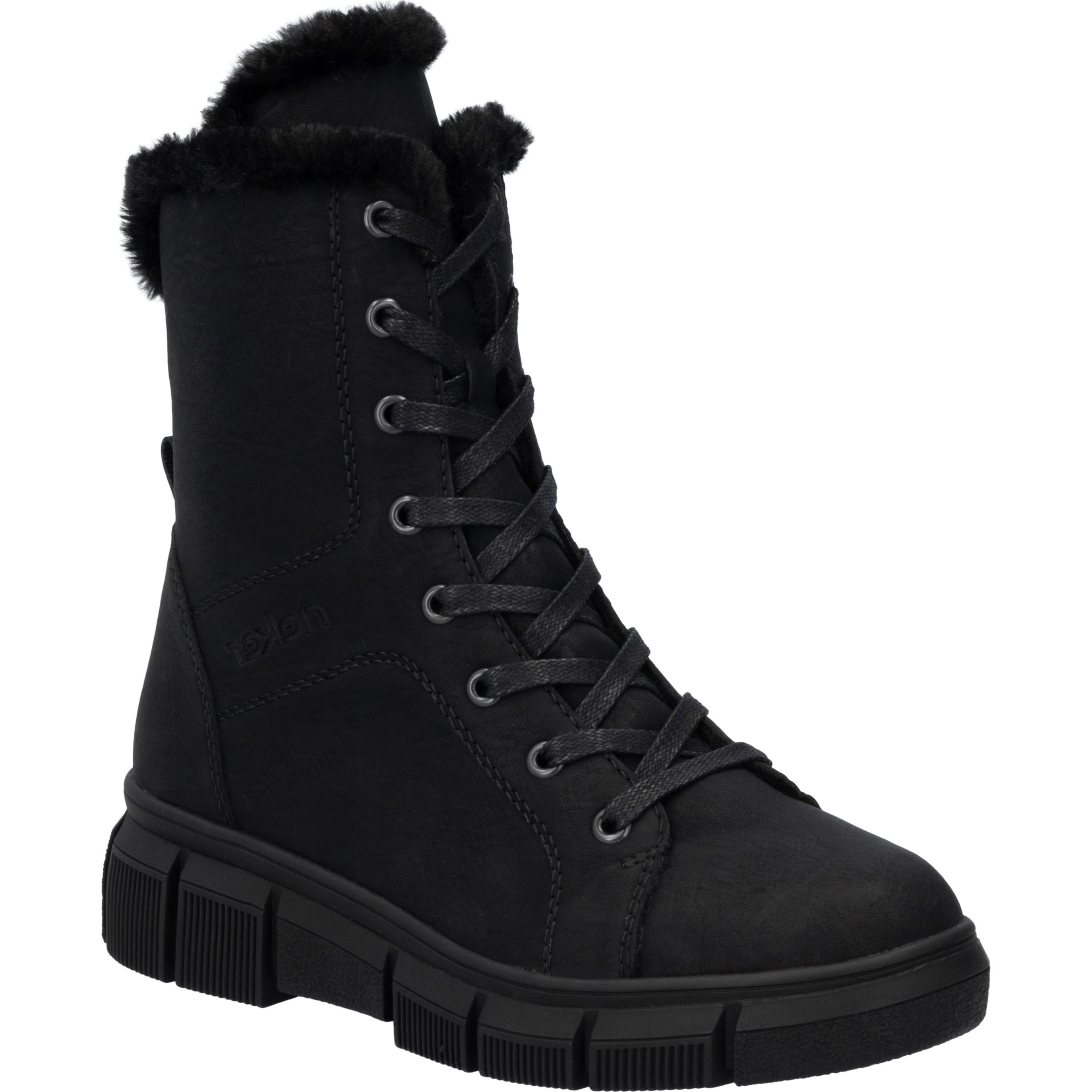 RIEKER Aulinukai moterims, Juoda, Ladies mid height boots 1