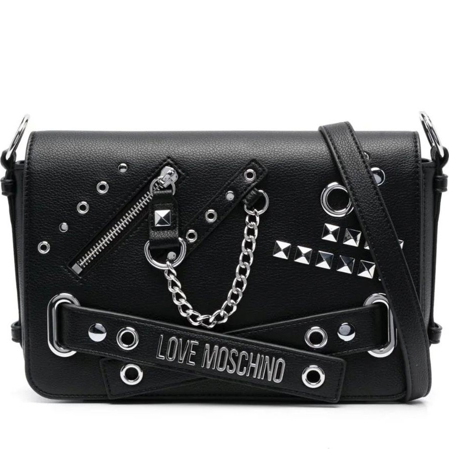 LOVE MOSCHINO Rankinė per petį moterims, Juoda, Shoulder bag 1