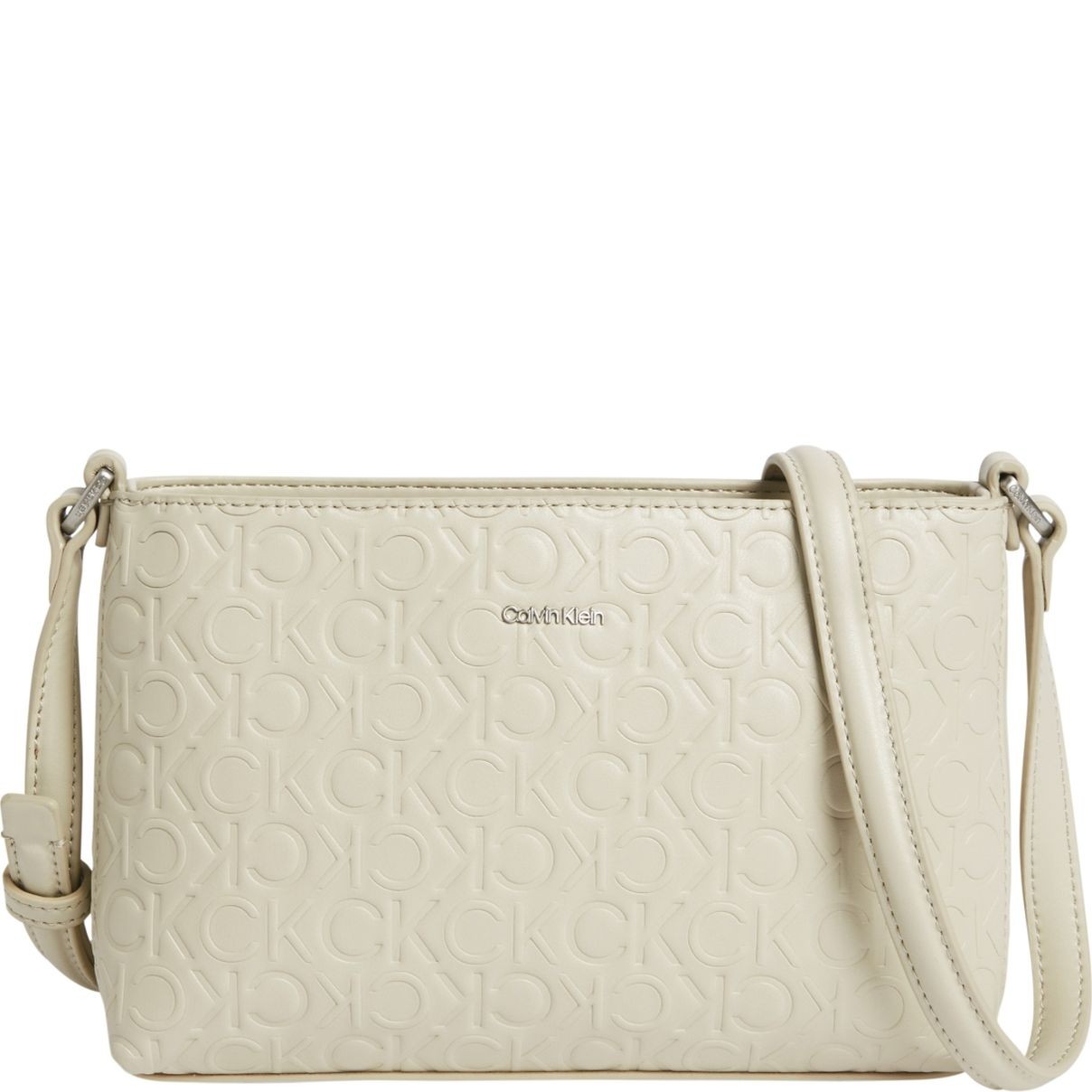 CALVIN KLEIN Rankinė per petį moterims, Smėlio, Must  mono crossbody 1