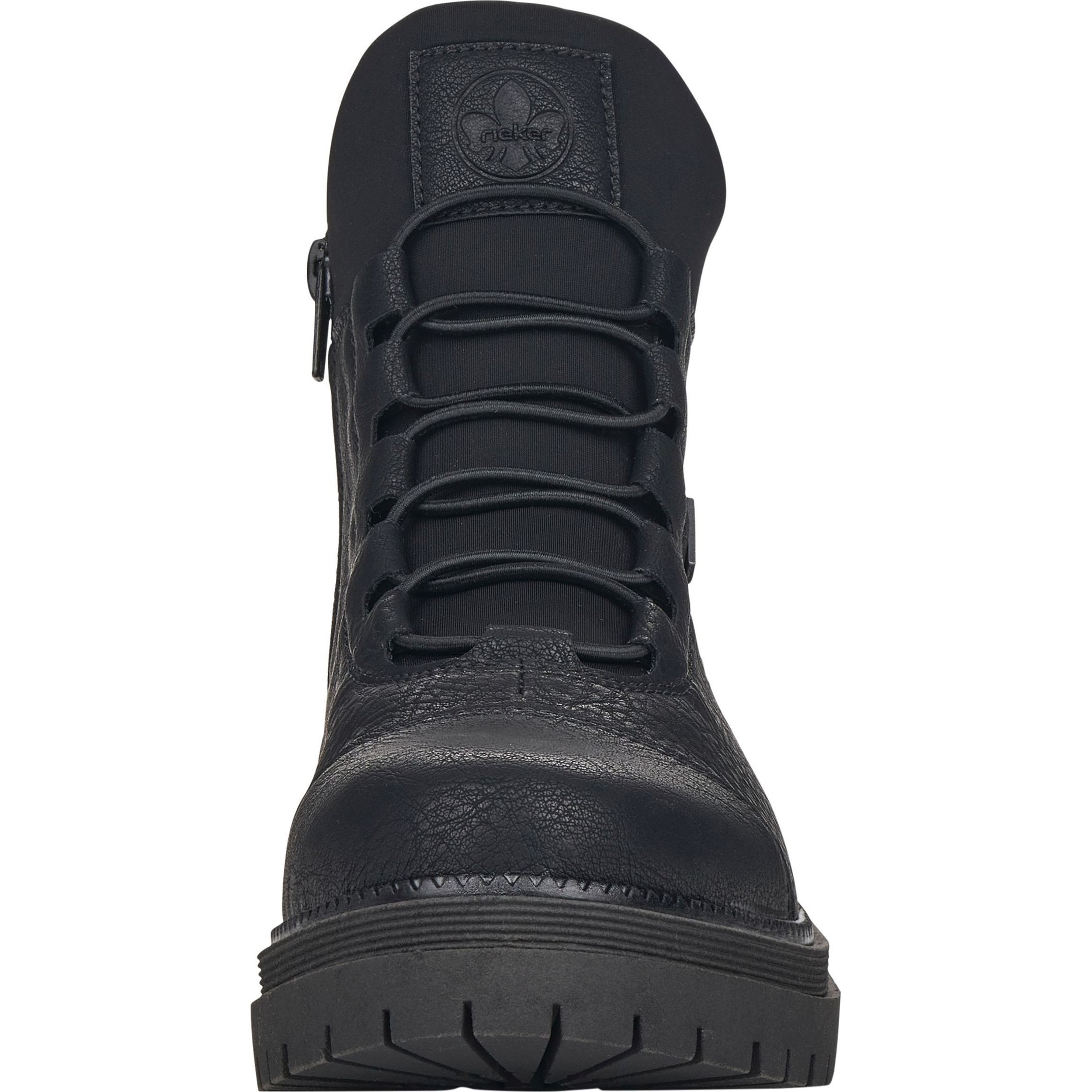 RIEKER Aulinukai moterims, Juoda, BOOTIES 6