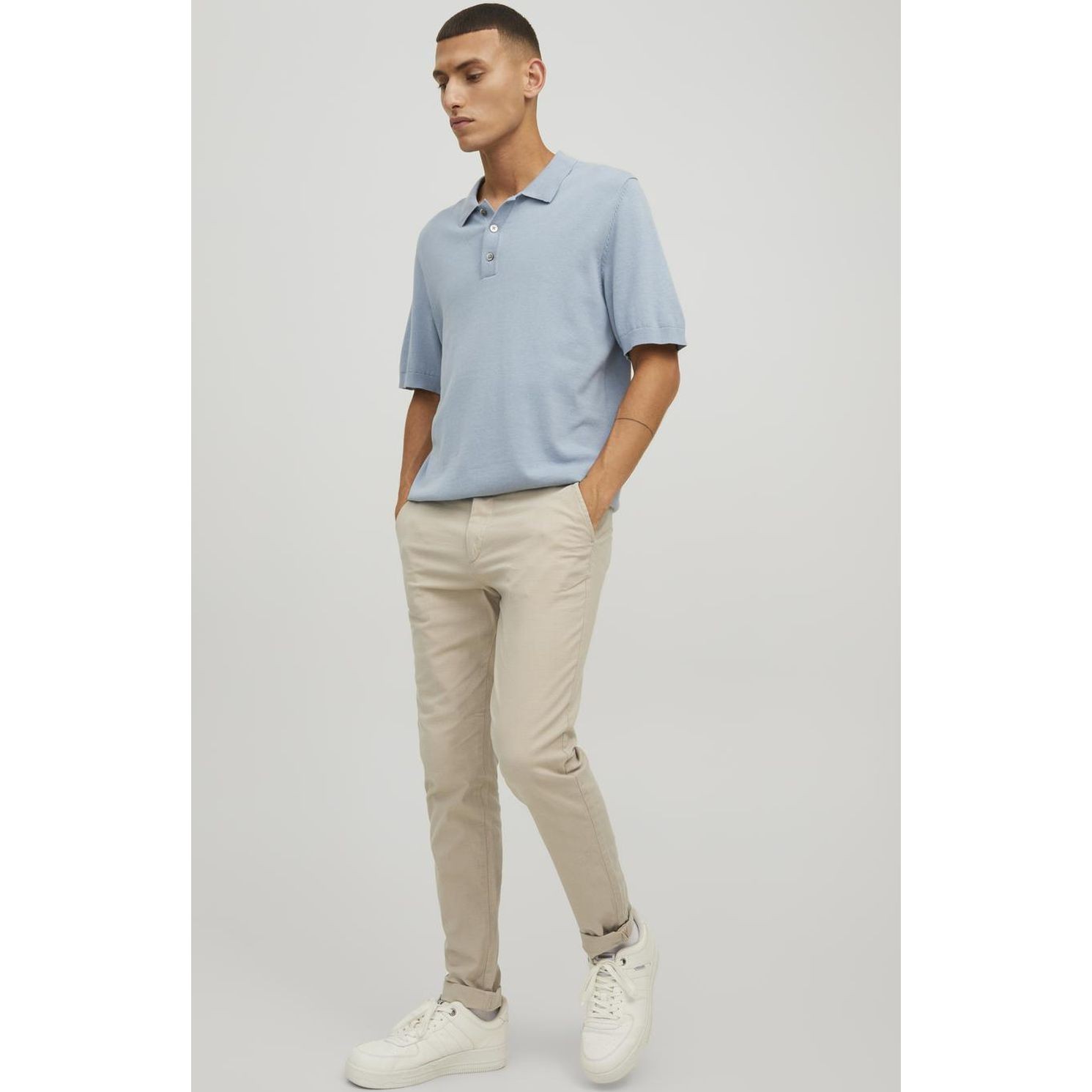 JACK & JONES Formalios kelnės vyrams, Smėlio, Marco Fury 7