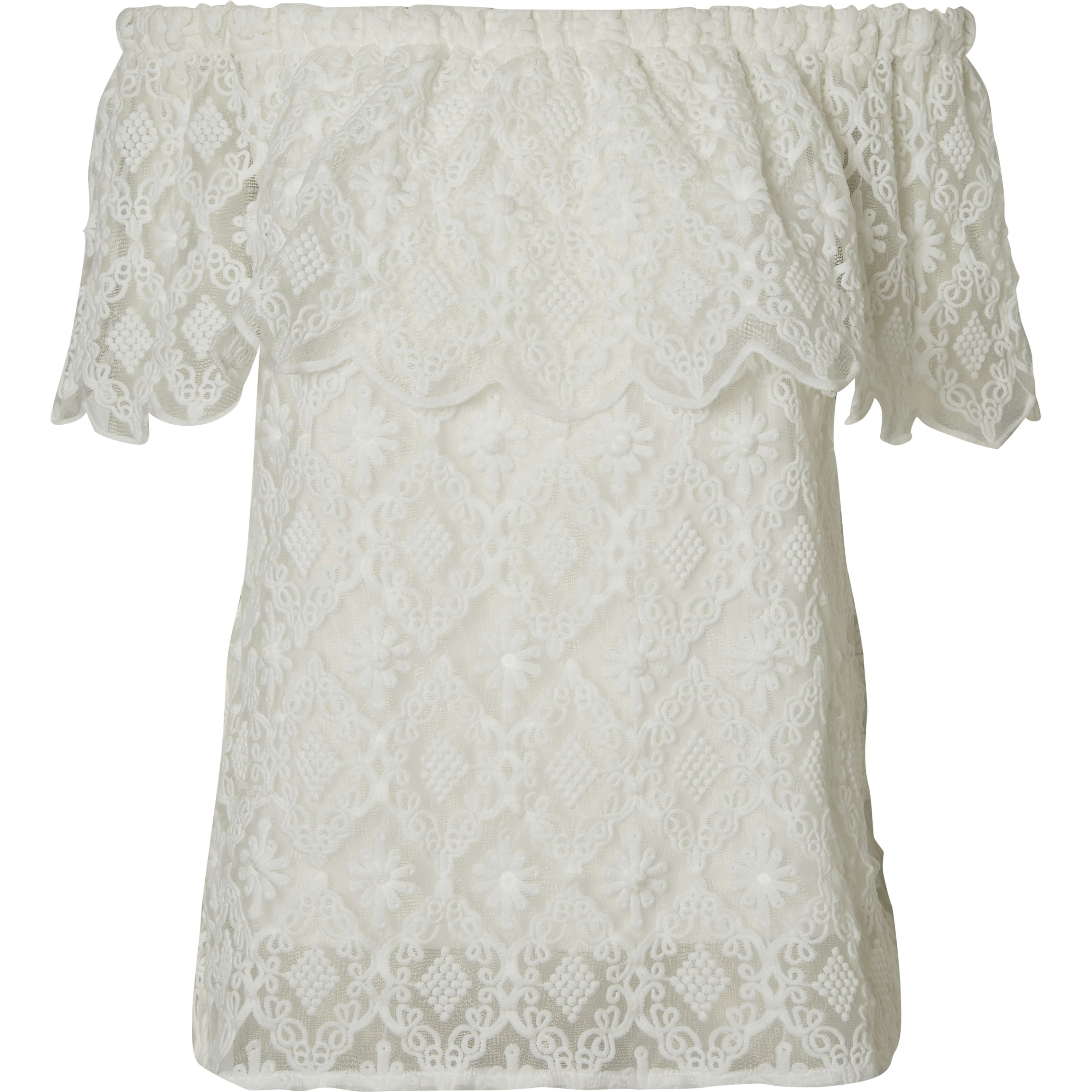 VERO MODA Marškinėliai moterims, Balta, VMMULAN OFF 1