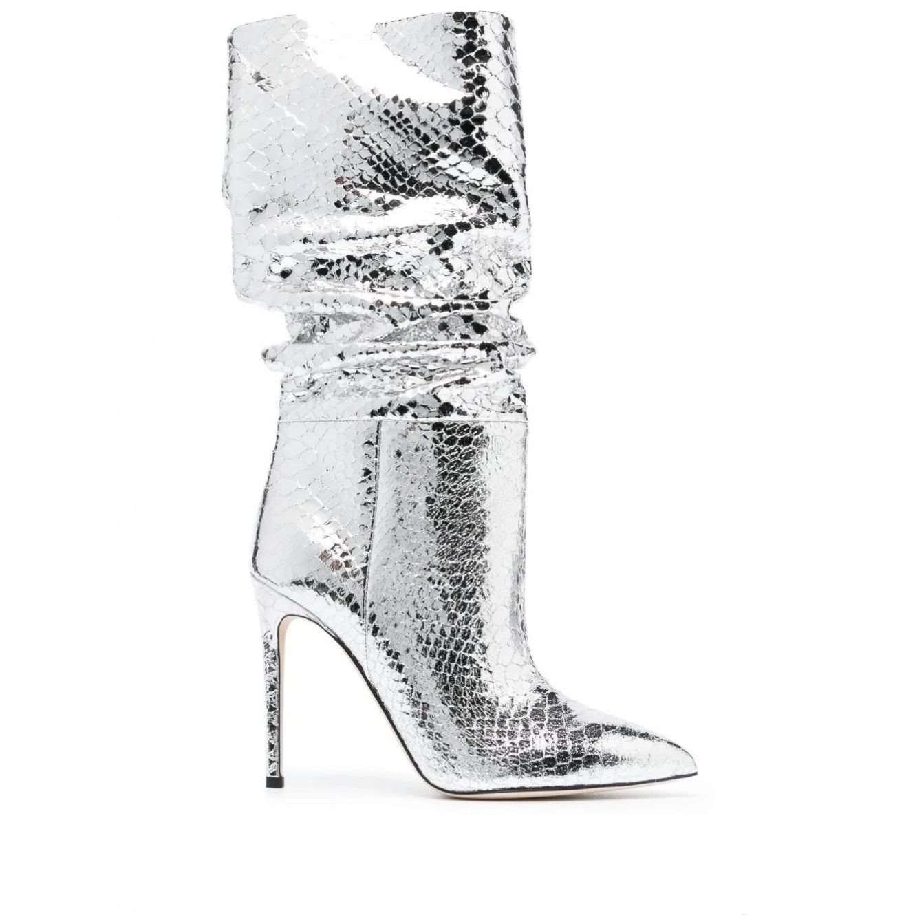 PARIS TEXAS Aulinukai moterims, Sidabrinė, Stiletto slouchy boot 2