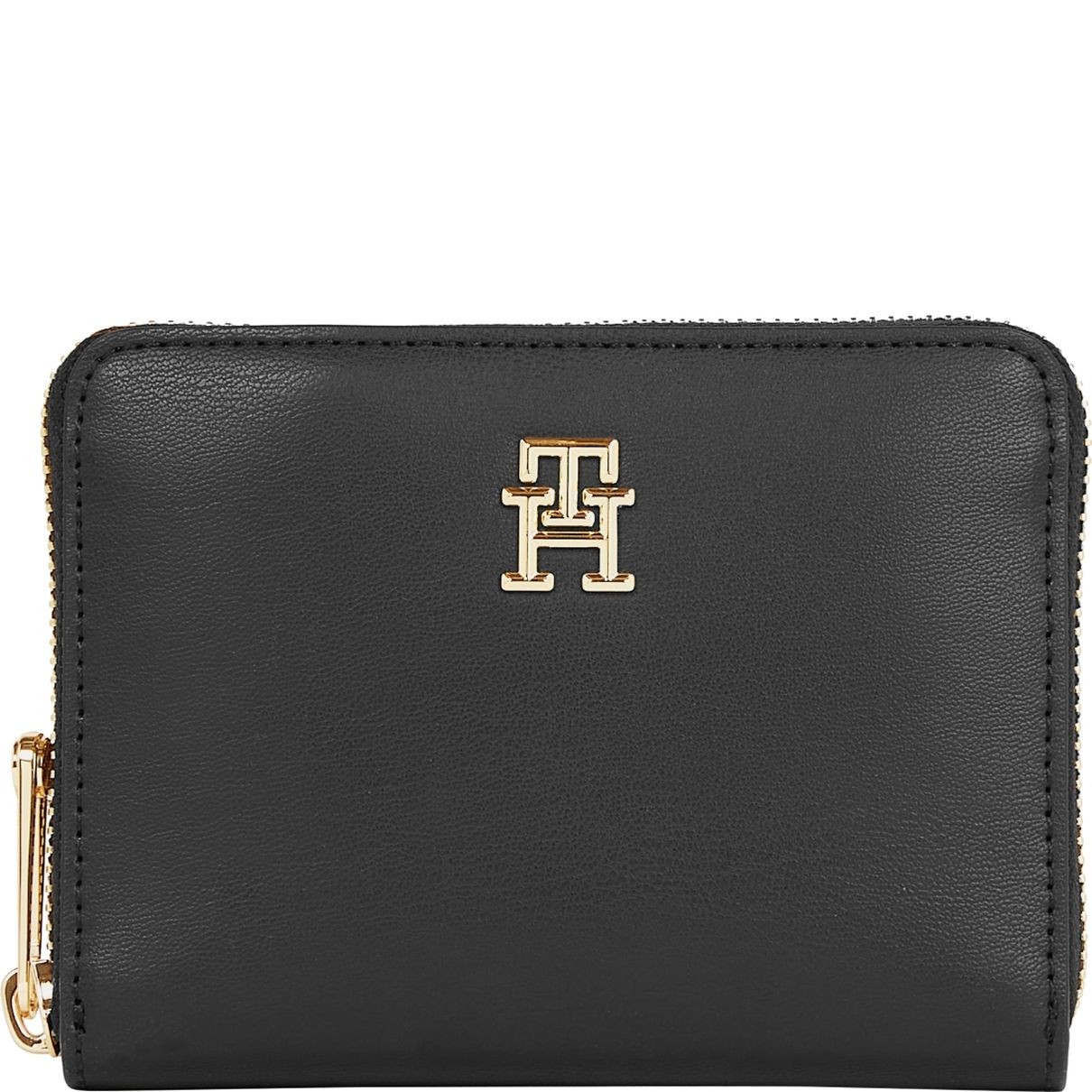 TOMMY HILFIGER Piniginė moterims, Juoda, Iconic medium wallets 1
