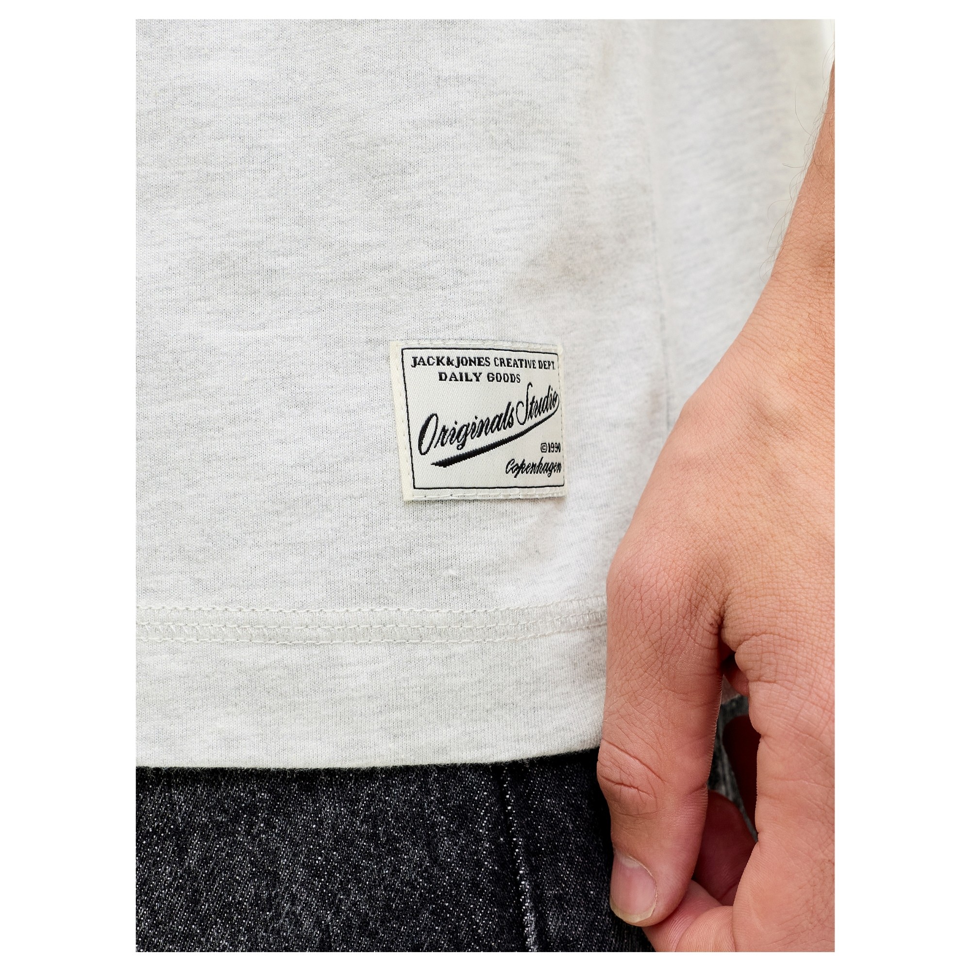 JACK & JONES Marškinėliai vyrams, Pilka, Nantucket emb 3