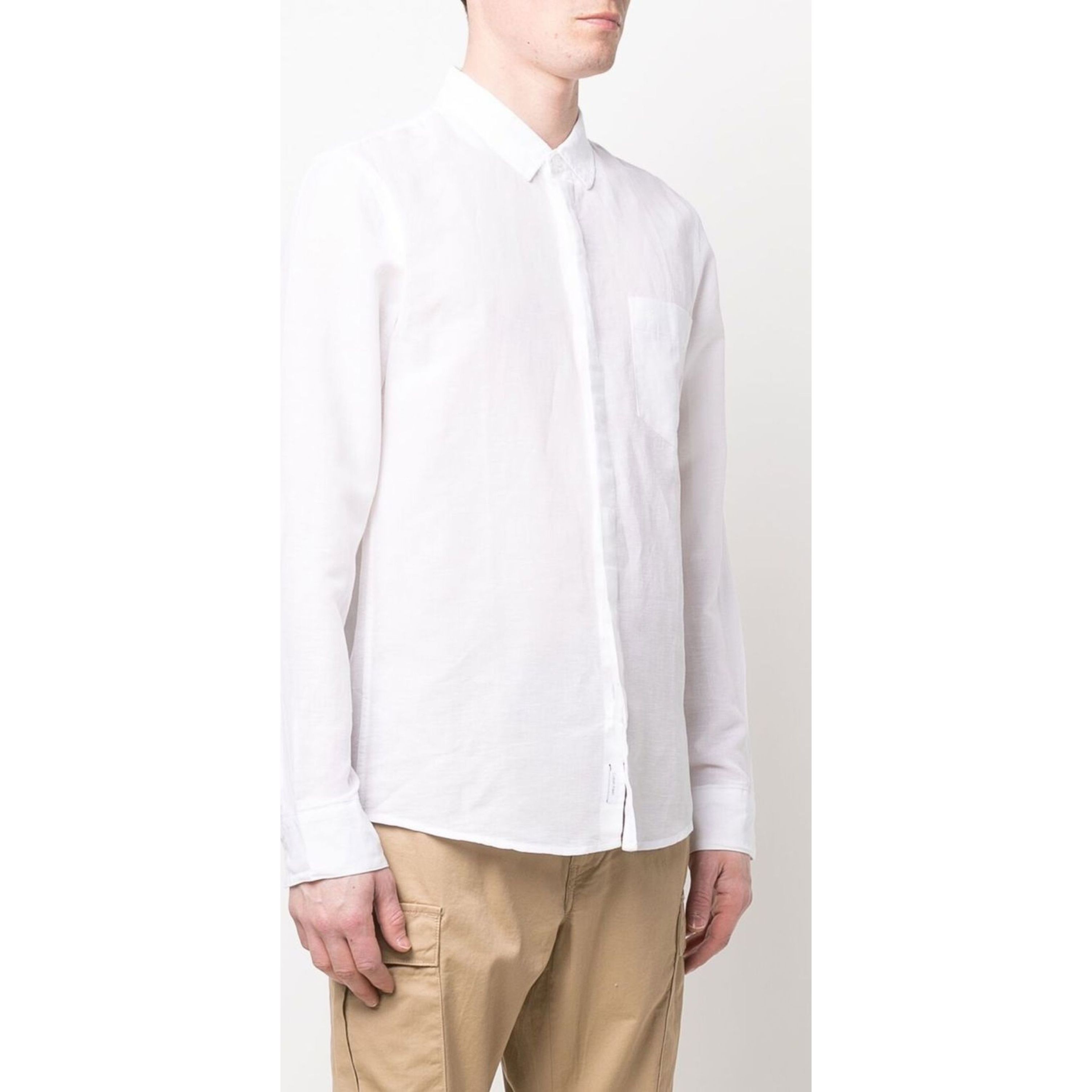 CALVIN KLEIN Marškiniai ilgomis rankovėmis vyrams, Balta, CASUAL SHIRT 2