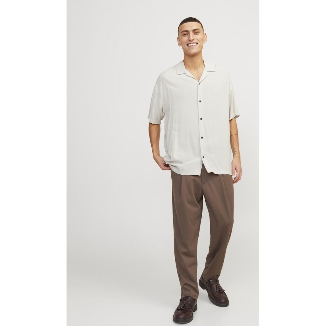 JACK & JONES Marškiniai vyrams, Smėlio, Jjejeff shirts 6