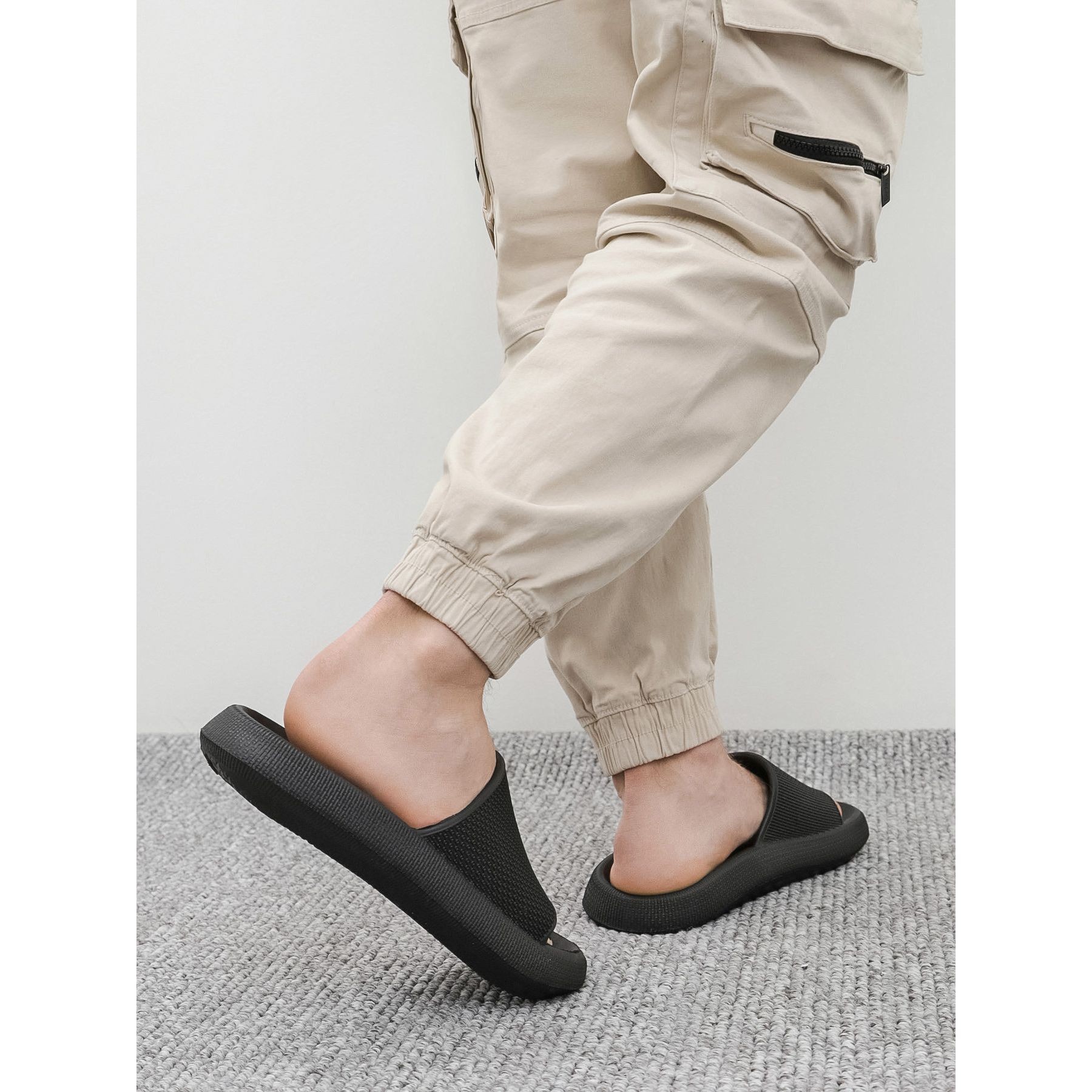 NEOMOOD Šlepetės vyrams, Juoda, Slippers 6