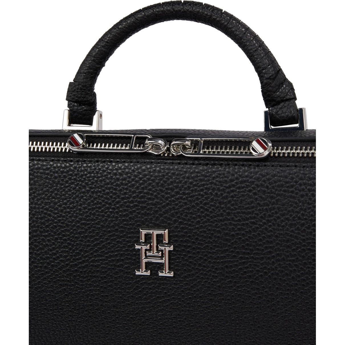 TOMMY HILFIGER Dėklas kompiuteriui moterims, Juoda, Emblem laptop bag 3