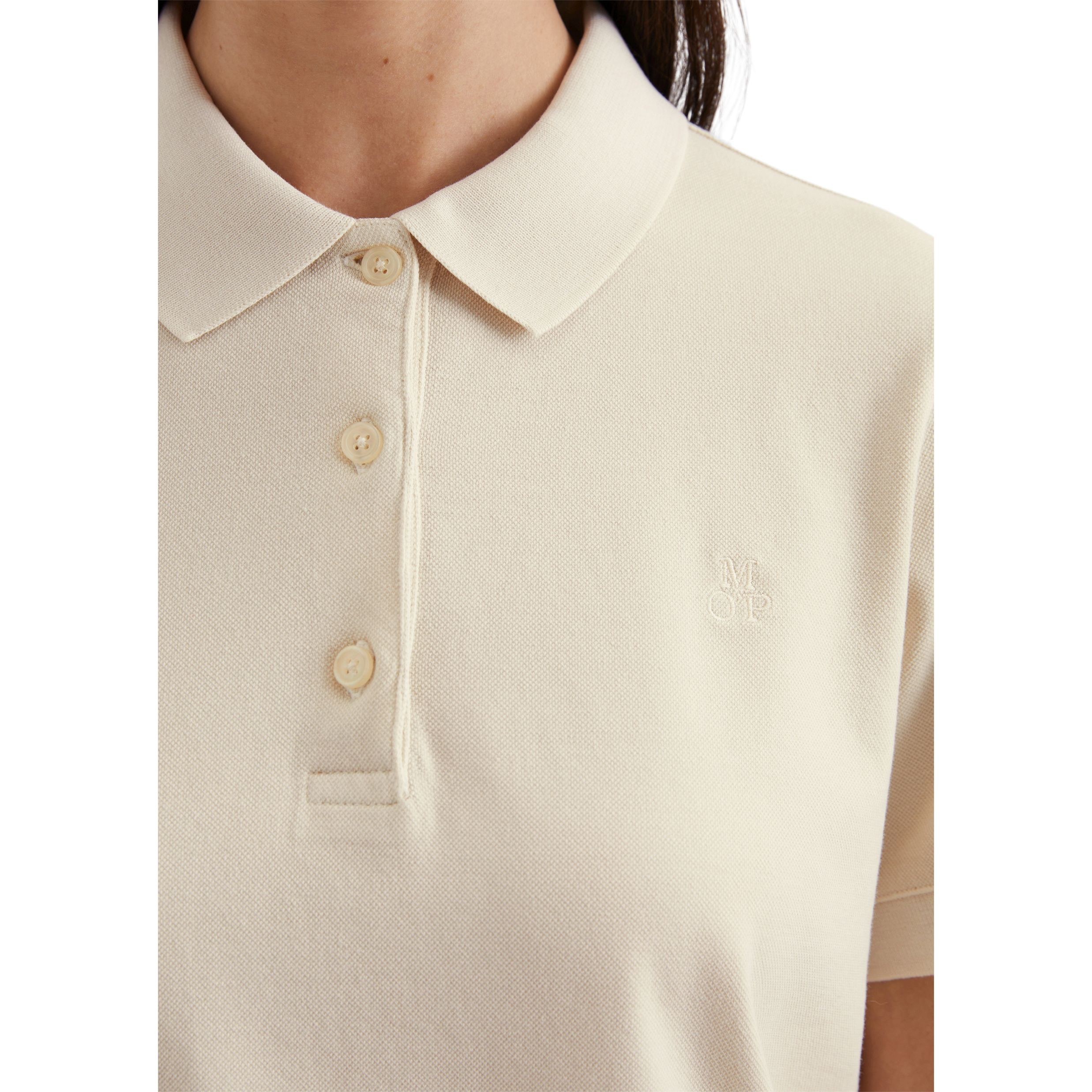 MARC O'POLO Polo marškiniai trumpos rank. moterims, Smėlio, Polo short 503237153013 4