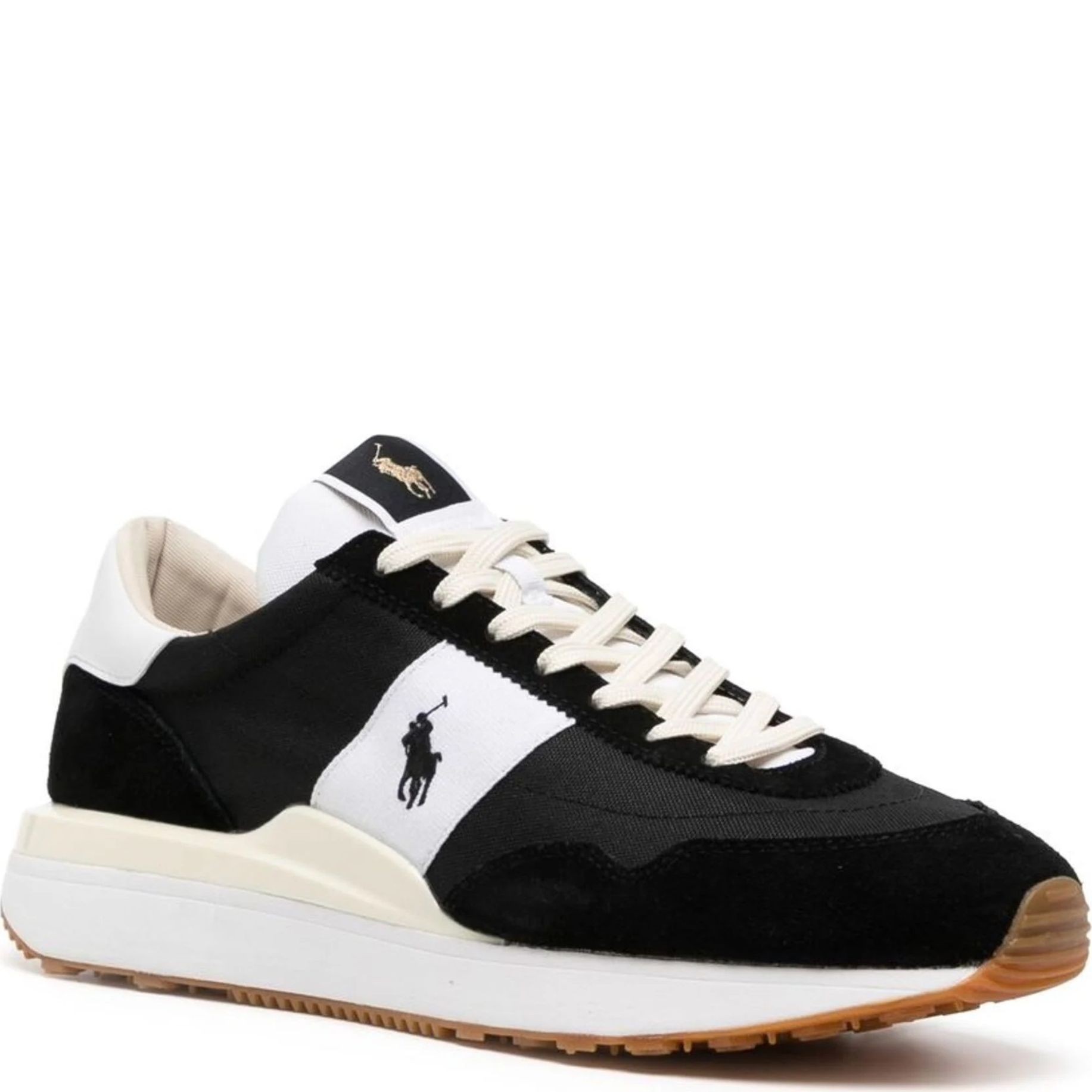 POLO RALPH LAUREN Laisvalaikio bateliai vyrams, Juoda, Train 89 low top lace sneakers 1