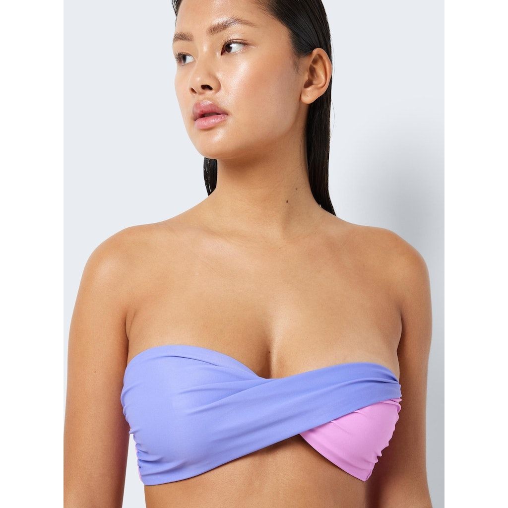 NOISY MAY Viršutinė kostiumėlio dalis moterims, Violetinė, NMTWIST BIKINI TOP 5