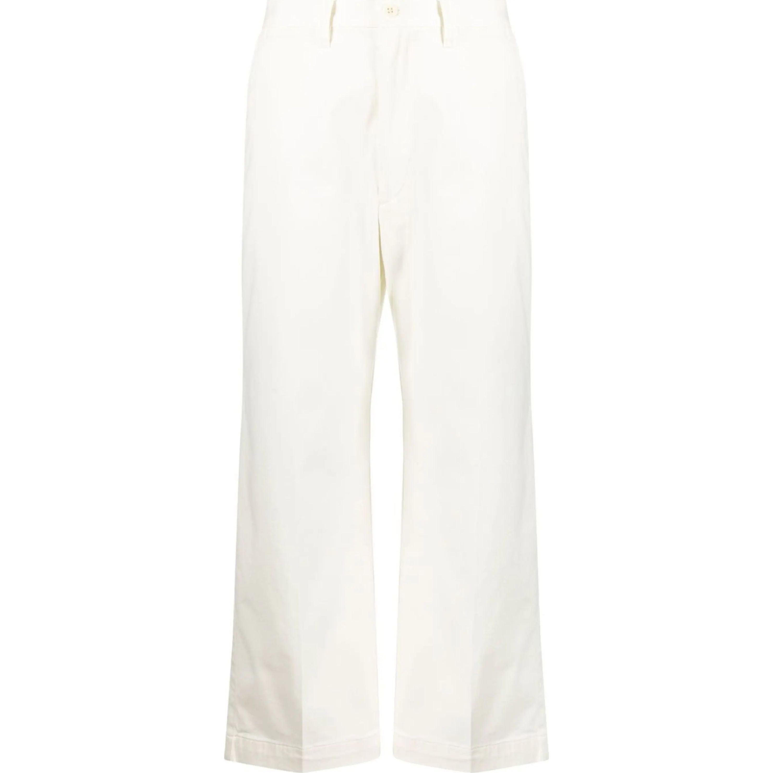 POLO RALPH LAUREN Bridžai moterims, Balta, Cropped flat front pants
