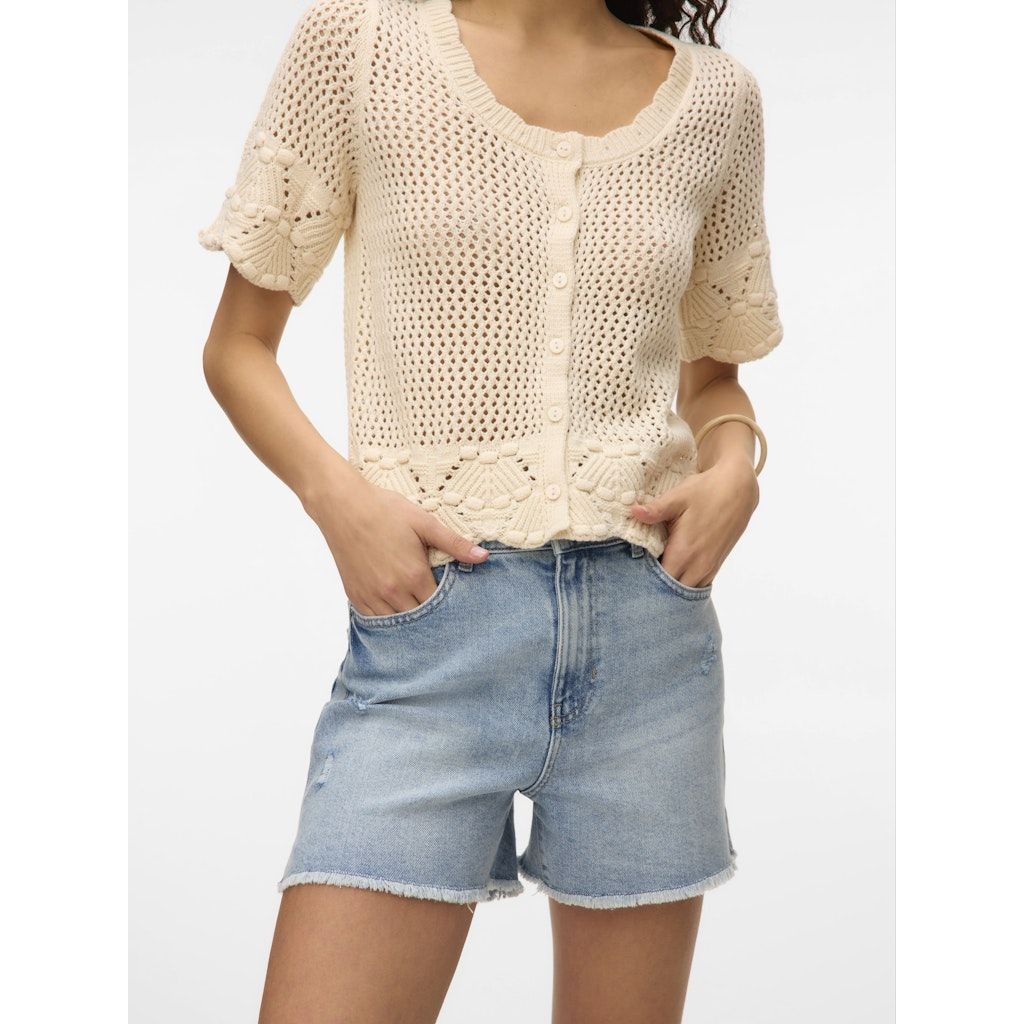 VERO MODA Šortai moterims, Mėlyna, Tita short destroy shorts 6