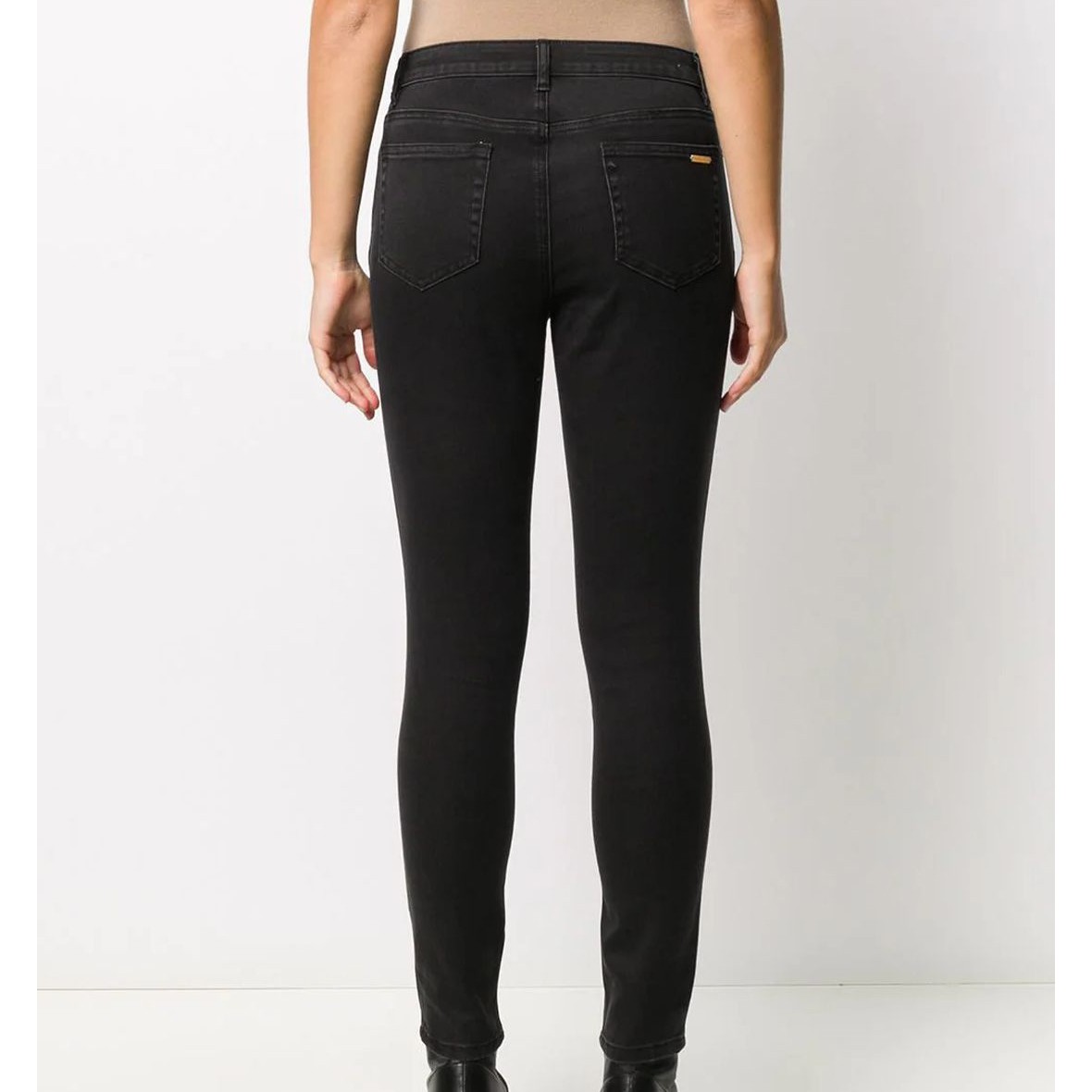 MICHAEL KORS Aptempti džinsai moterims, Juoda, DNM SELMA SKINNY 3