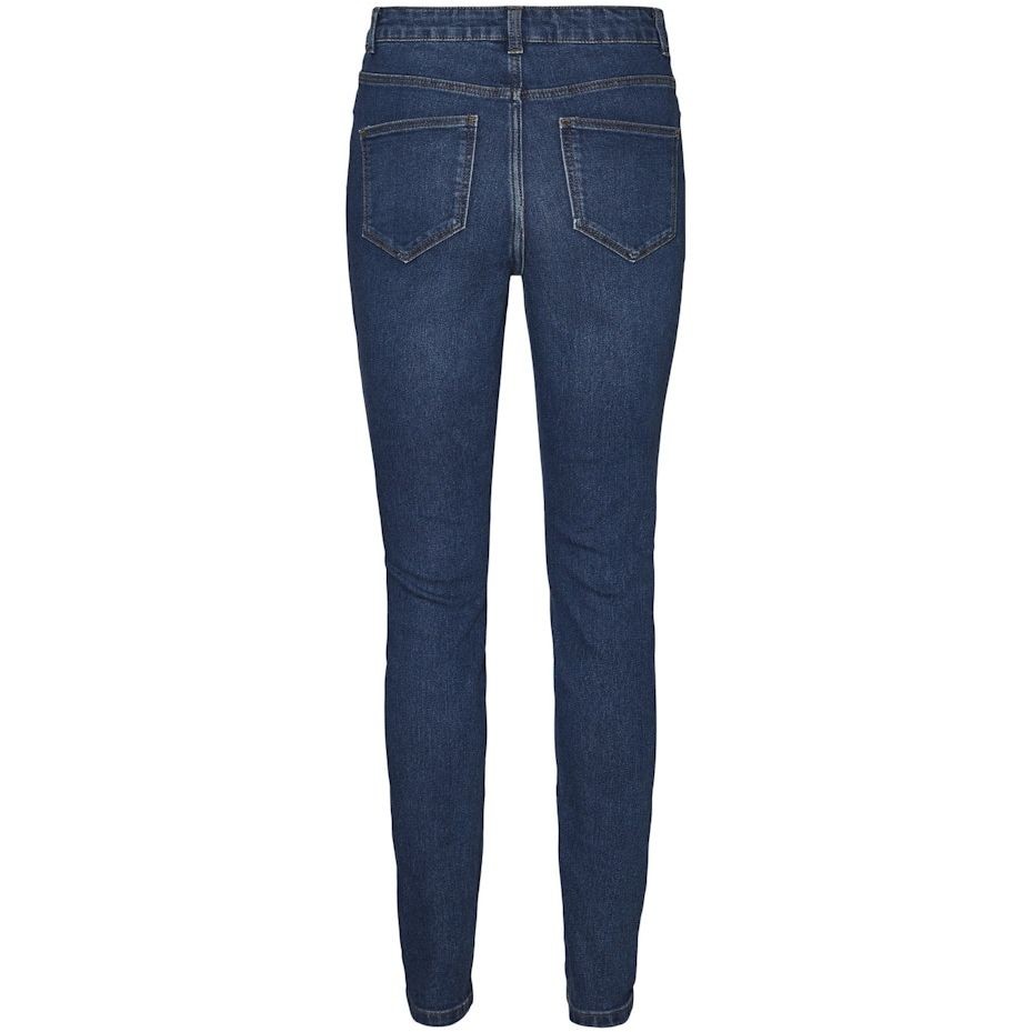 NOISY MAY Tiesūs džinsai moterims, Mėlyna, NMGAGA MID -HIGH SKIN 2