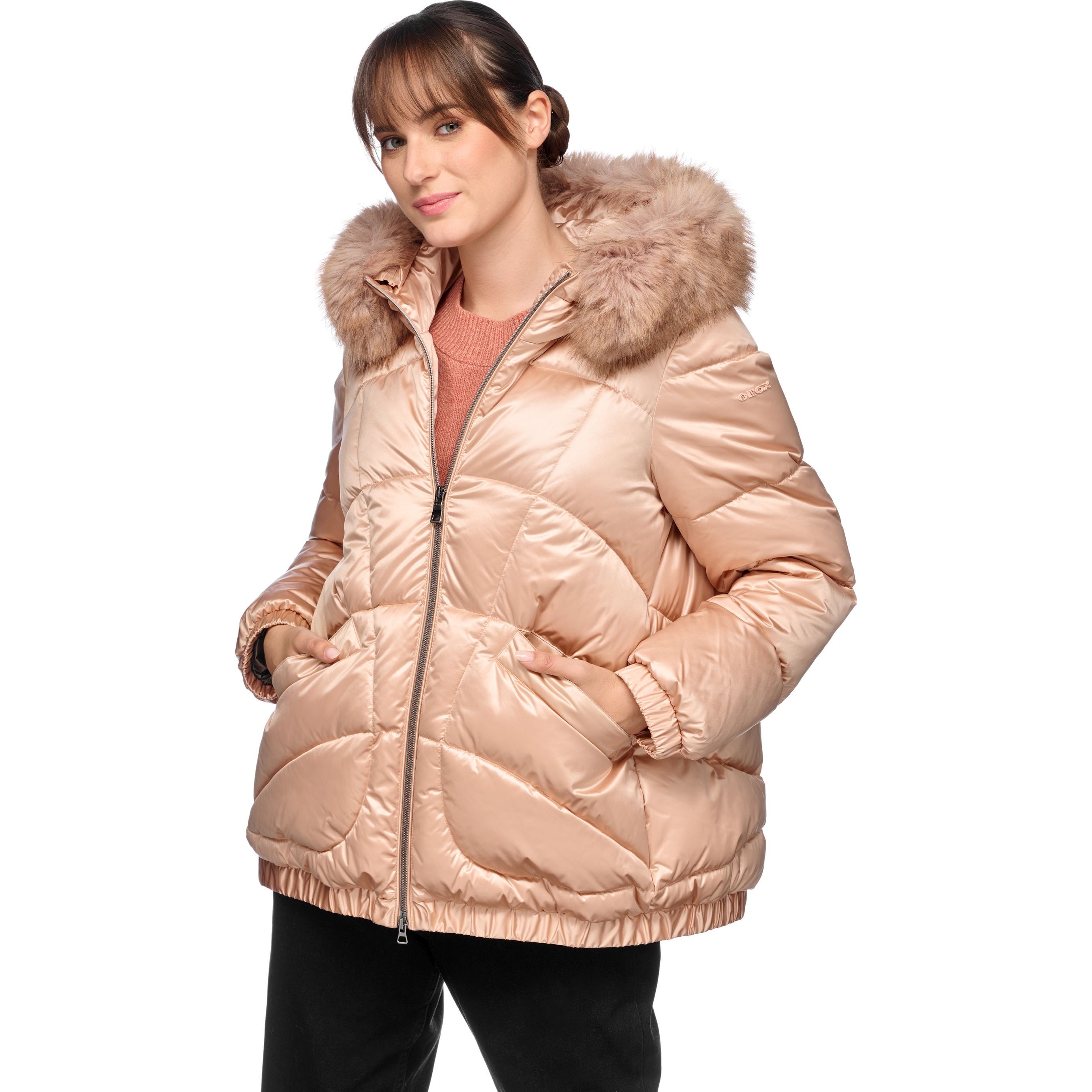 GEOX Striukė moterims, Rožinė, Backsie jackets 9