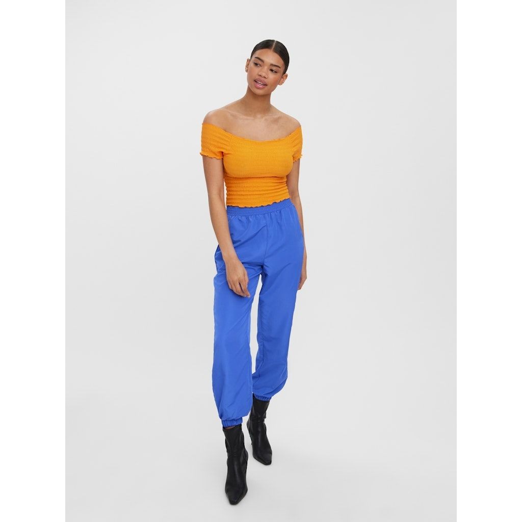 VERO MODA Palaidinės moterims, Oranžinė, VMNYNNE SS OFF SHOULD 4