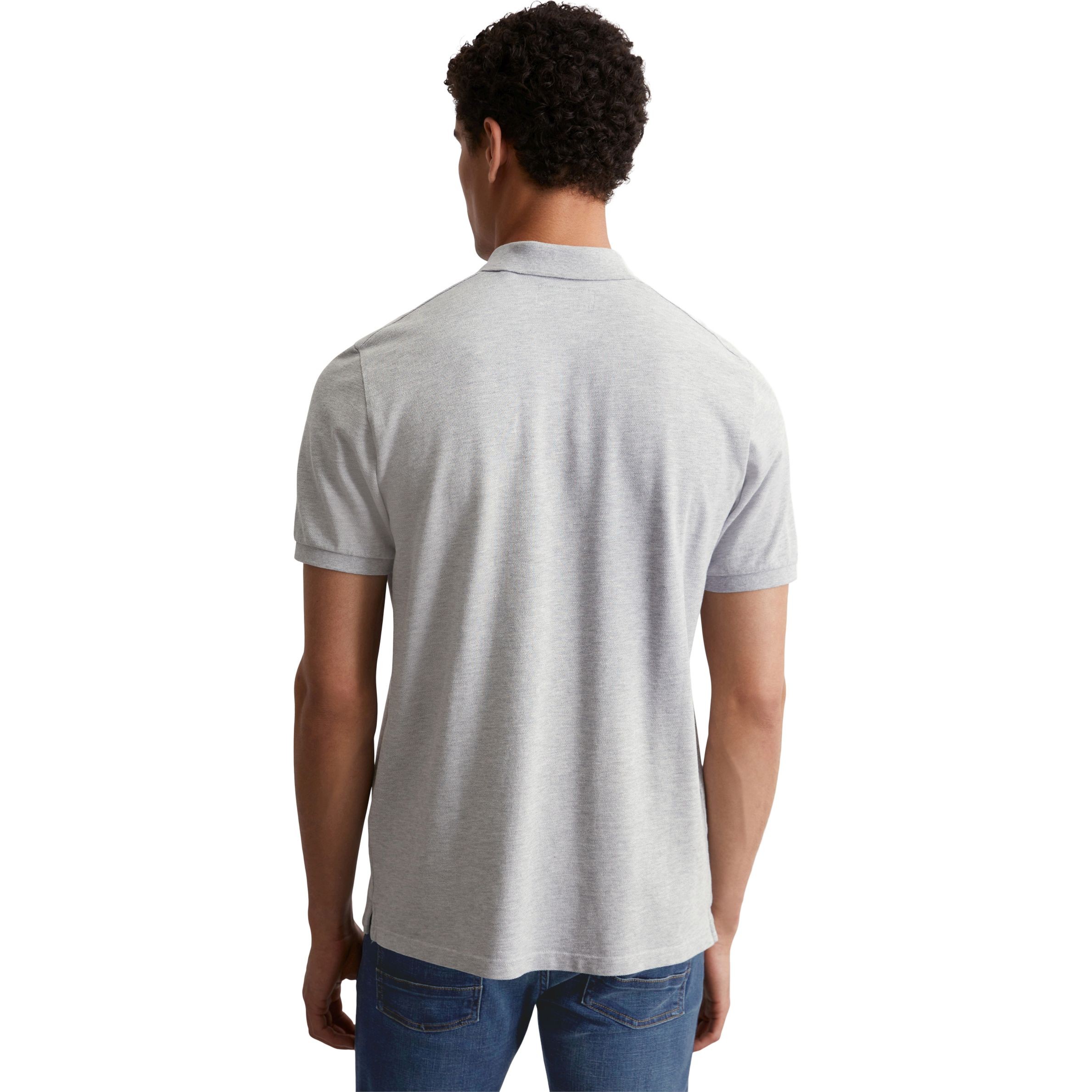 MARC O'POLO Polo marškiniai trumpos rank. vyrams, Pilka 3