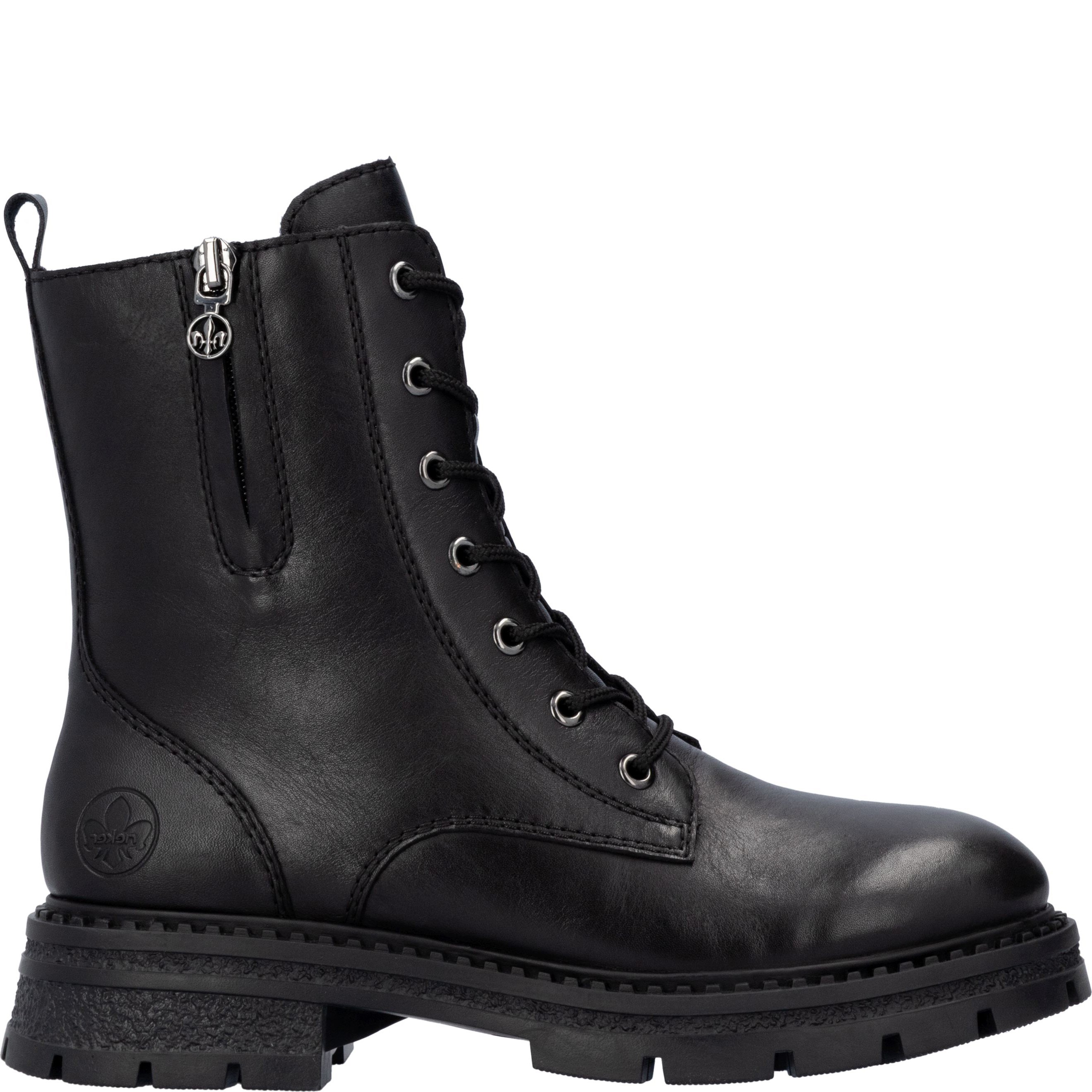 RIEKER Aulinukai moterims, Juoda, Ladies mid height boots 3