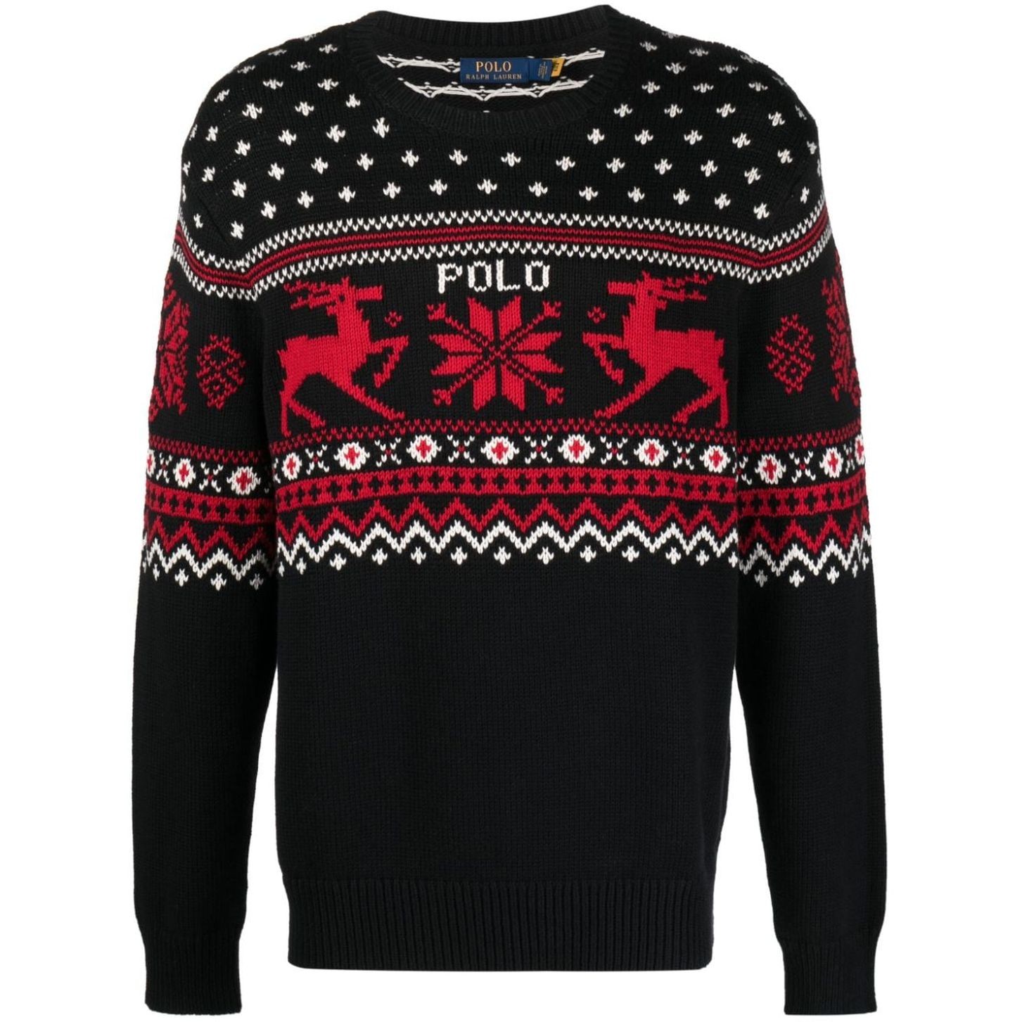 POLO RALPH LAUREN Sportinis nertinis vyrams, Juoda, Long sleeve pullover 1