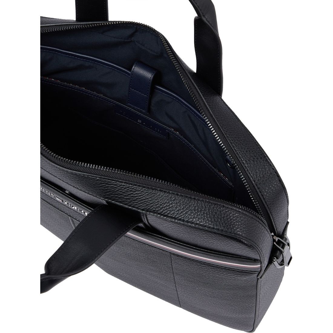 TOMMY HILFIGER Dėklas kompiuteriui vyrams, Juoda, Central slim computer bag 5