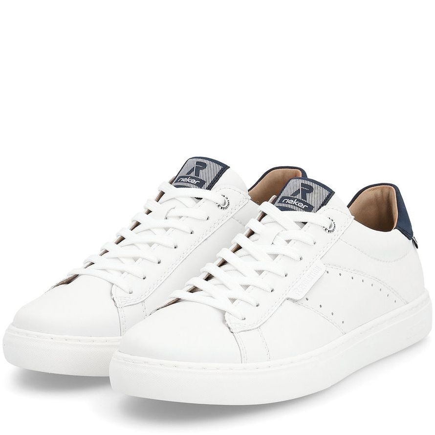 RIEKER Laisvalaikio bateliai vyrams, Balta, LEISURE 10