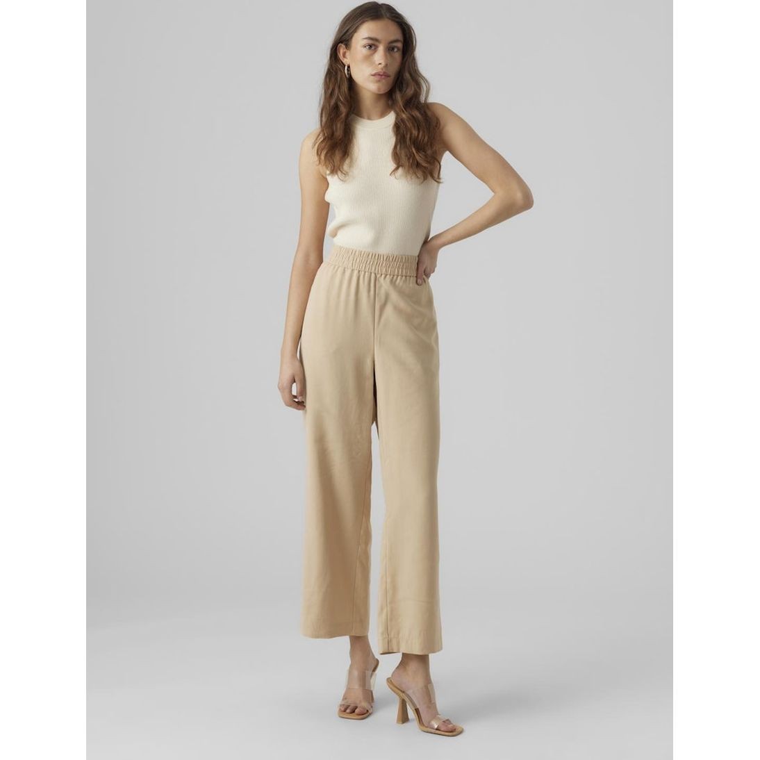 VERO MODA Kelnės moterims, Ruda, Vmcarmen pants 5