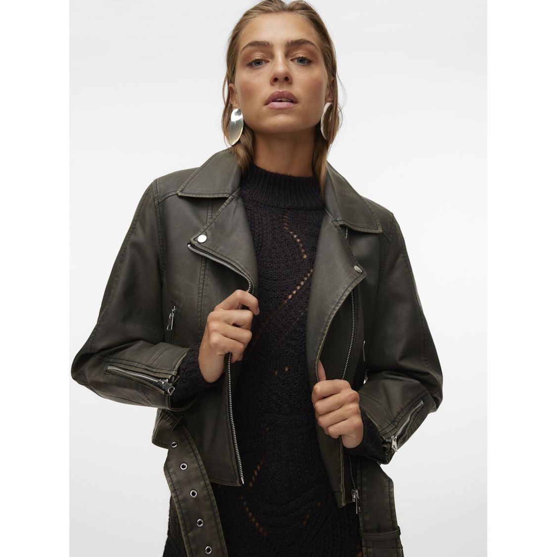 VERO MODA Striukė moterims, Ruda, VMIVYLOUI SHORT 5