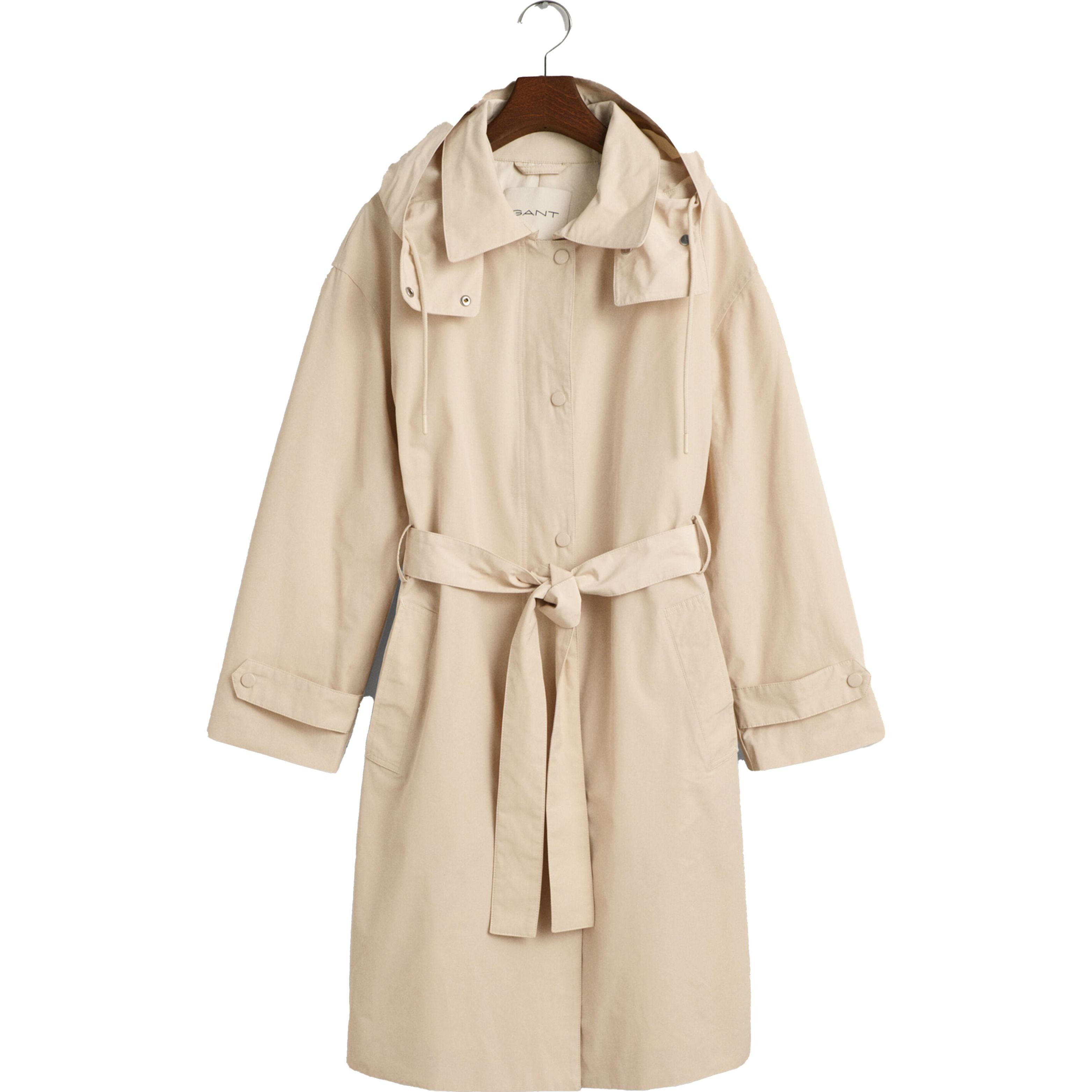 GANT Paltas moterims, Smėlio, WIND CAR COAT 1